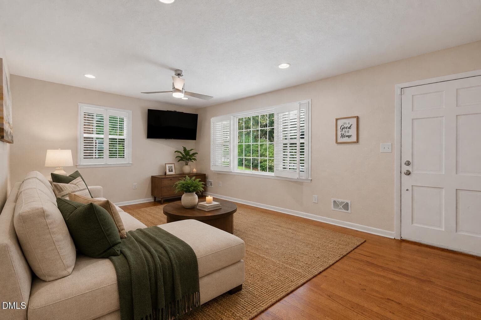 staged living room 2 - 2744 Milburnie Road, Raleigh, NC 27610, Raleigh
