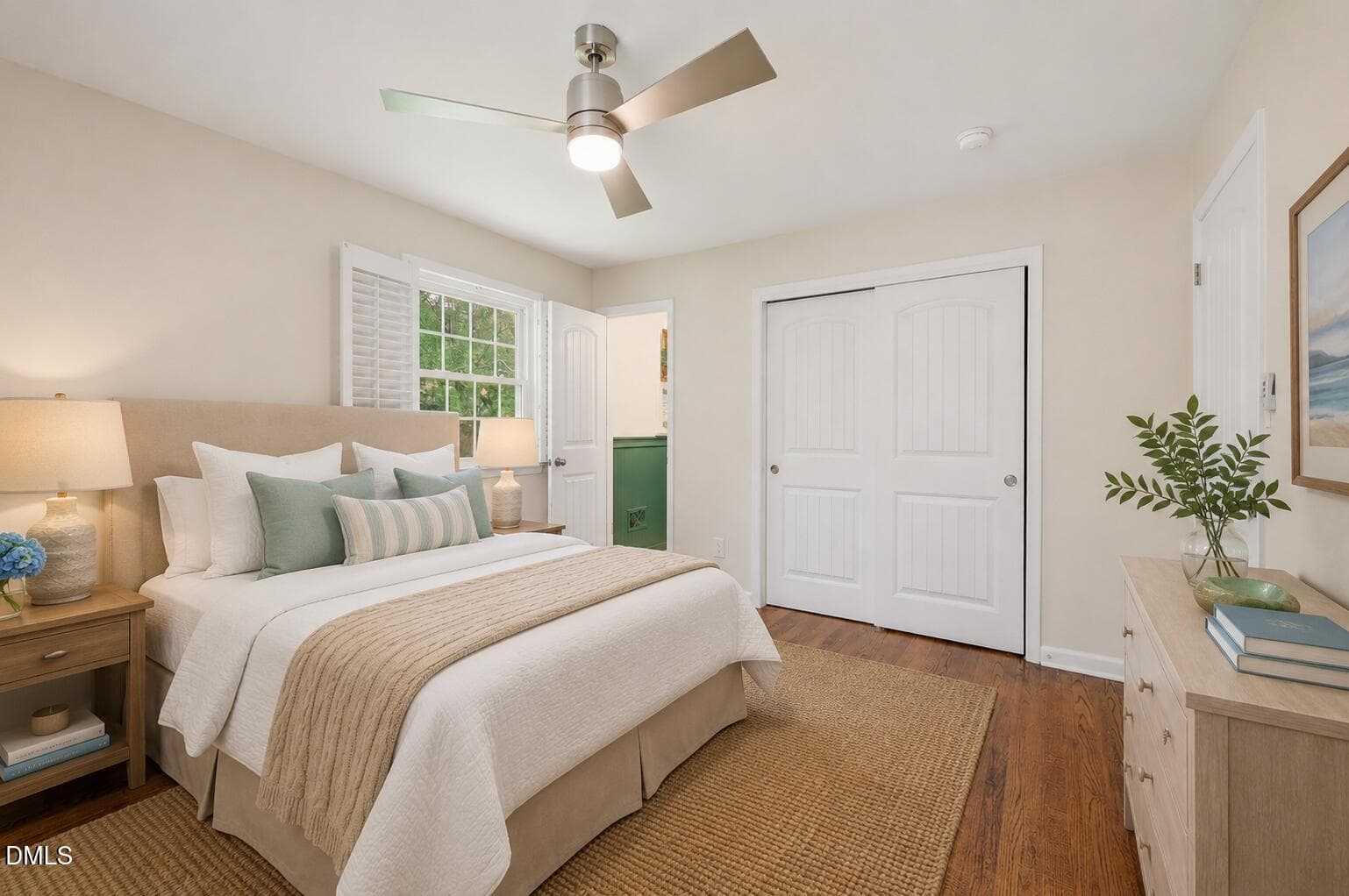 staged main bedroom - 2744 Milburnie Road, Raleigh, NC 27610, Raleigh