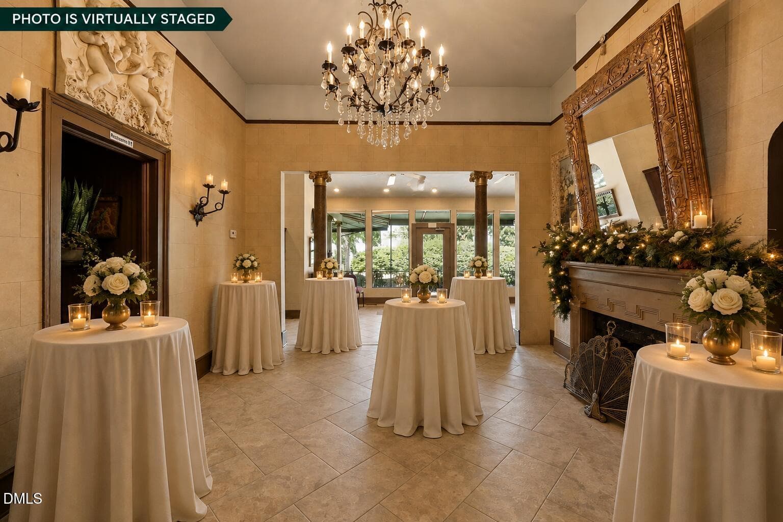 ENTRY TO BALLROOM AS STAGED AS COCKTAIL - 201 E Hill Street, Benson, NC 27504