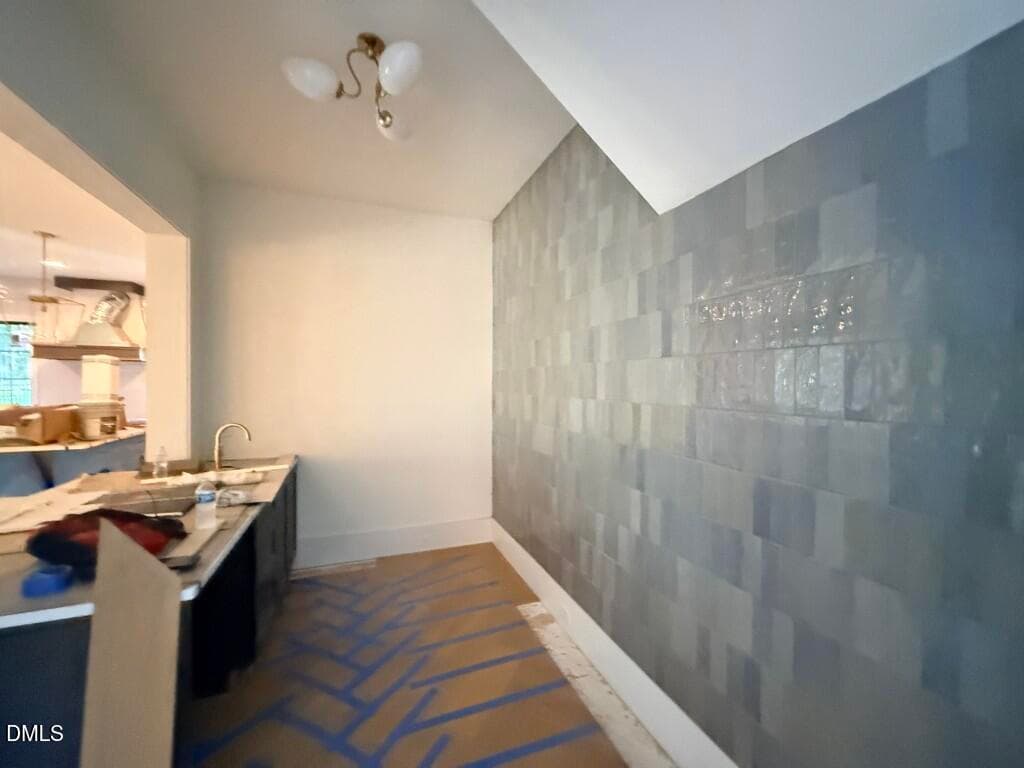 8 - Tasting Room with Herringbone Hardwo - 5904 Leone Pride Circle, Raleigh, NC 27603, Raleigh