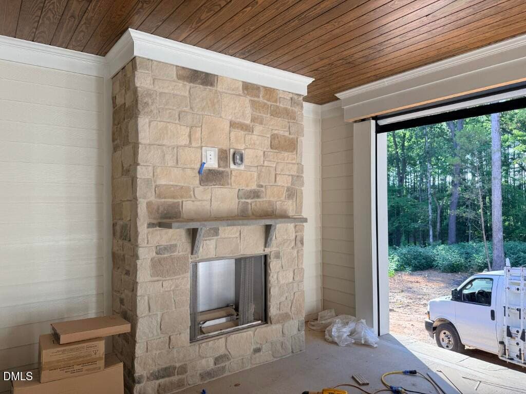 38 - Back Deck Fireplace (Medium) - 5904 Leone Pride Circle, Raleigh, NC 27603, Raleigh
