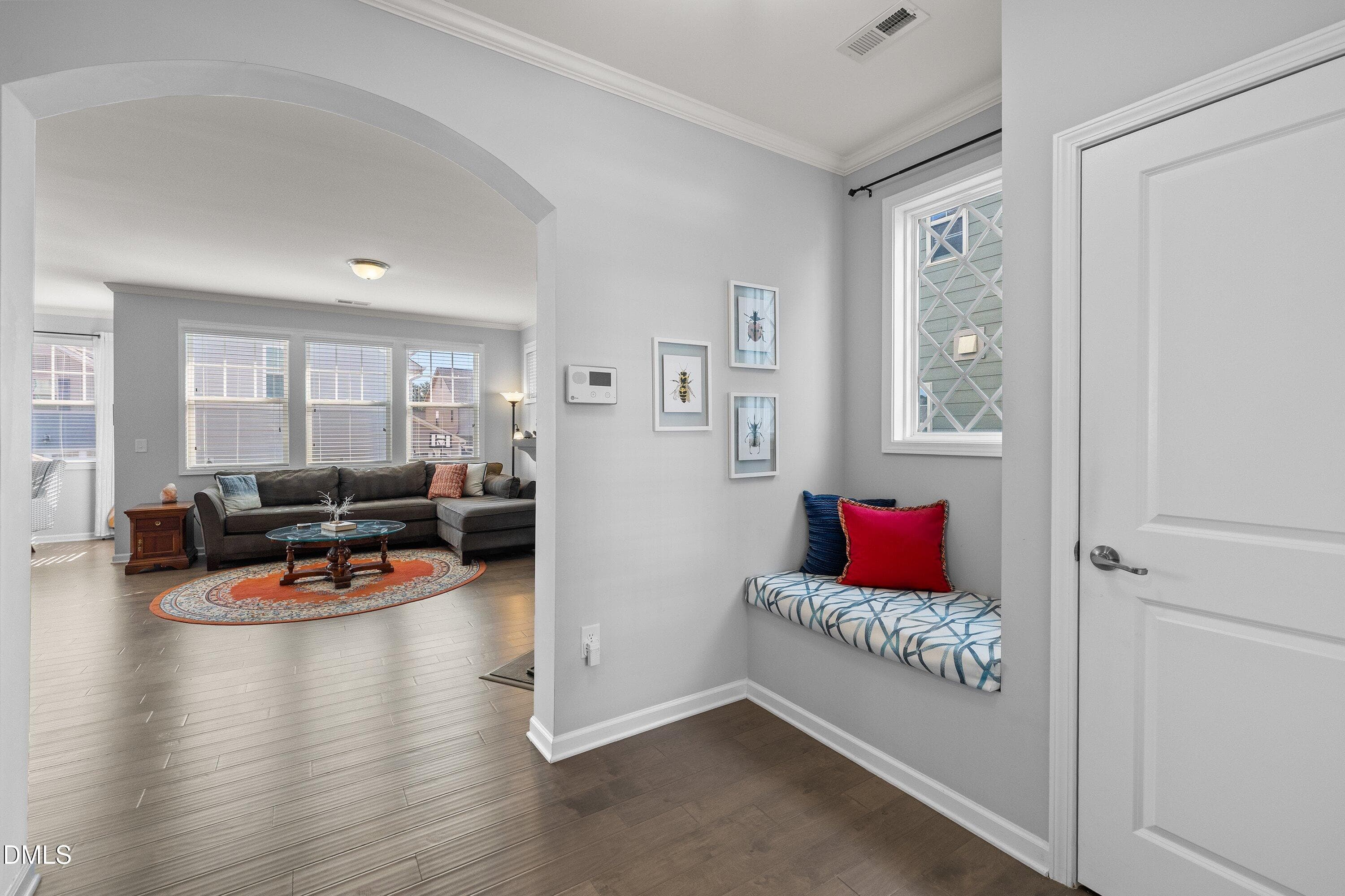 Hallway to Living room - 1005 Woodland Grove Way, Wake Forest, NC 27587, Wake Forest