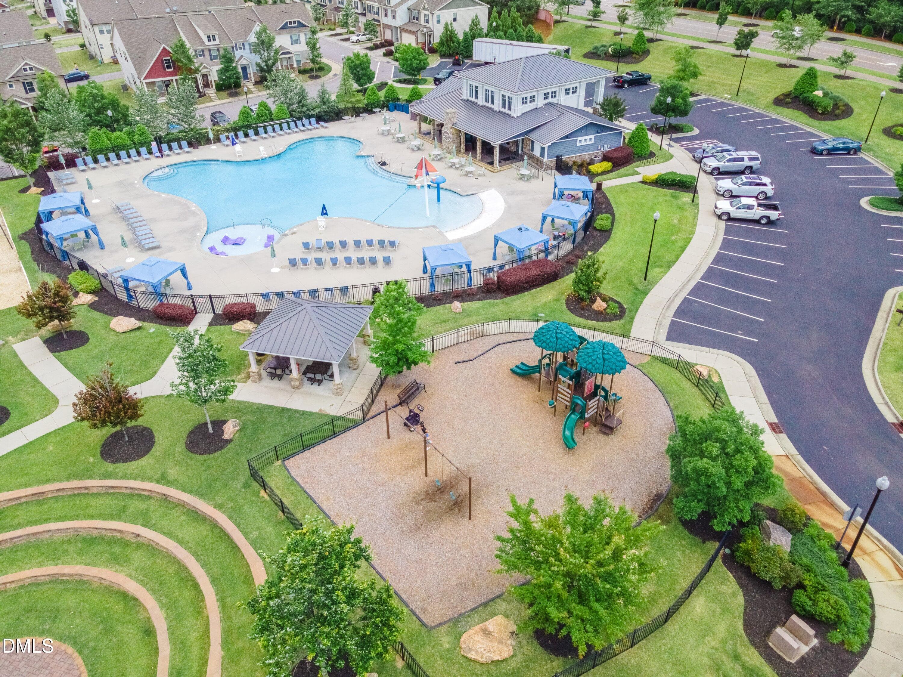 Aerial View - 1005 Woodland Grove Way, Wake Forest, NC 27587, Wake Forest