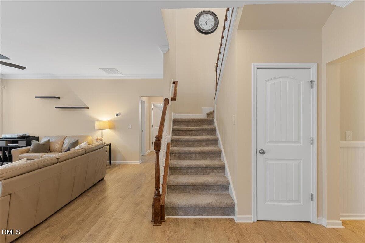 Under stair storage - 819 Lake Artesia Lane, Fuquay Varina, NC 27526