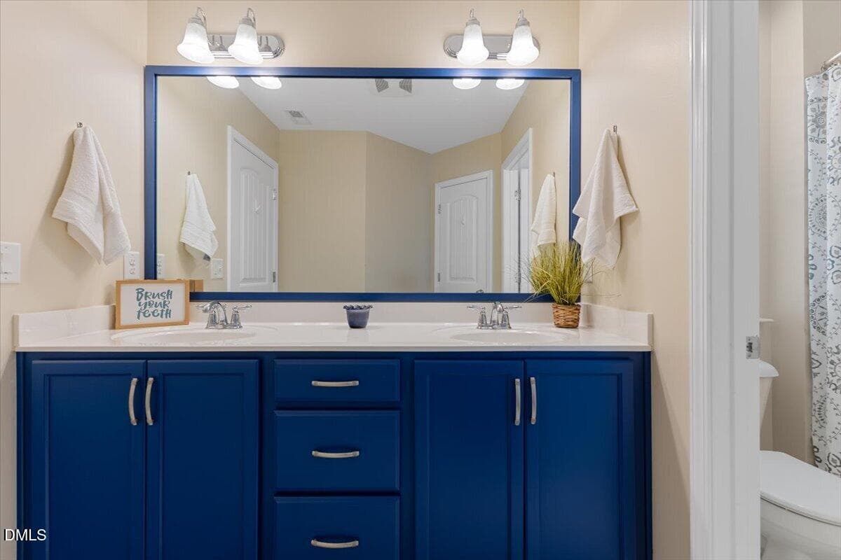 Jack & jill bathroom - 819 Lake Artesia Lane, Fuquay Varina, NC 27526