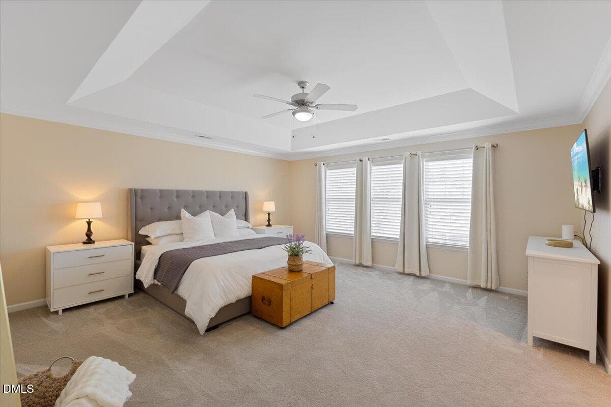 Primary bedroom - 819 Lake Artesia Lane, Fuquay Varina, NC 27526