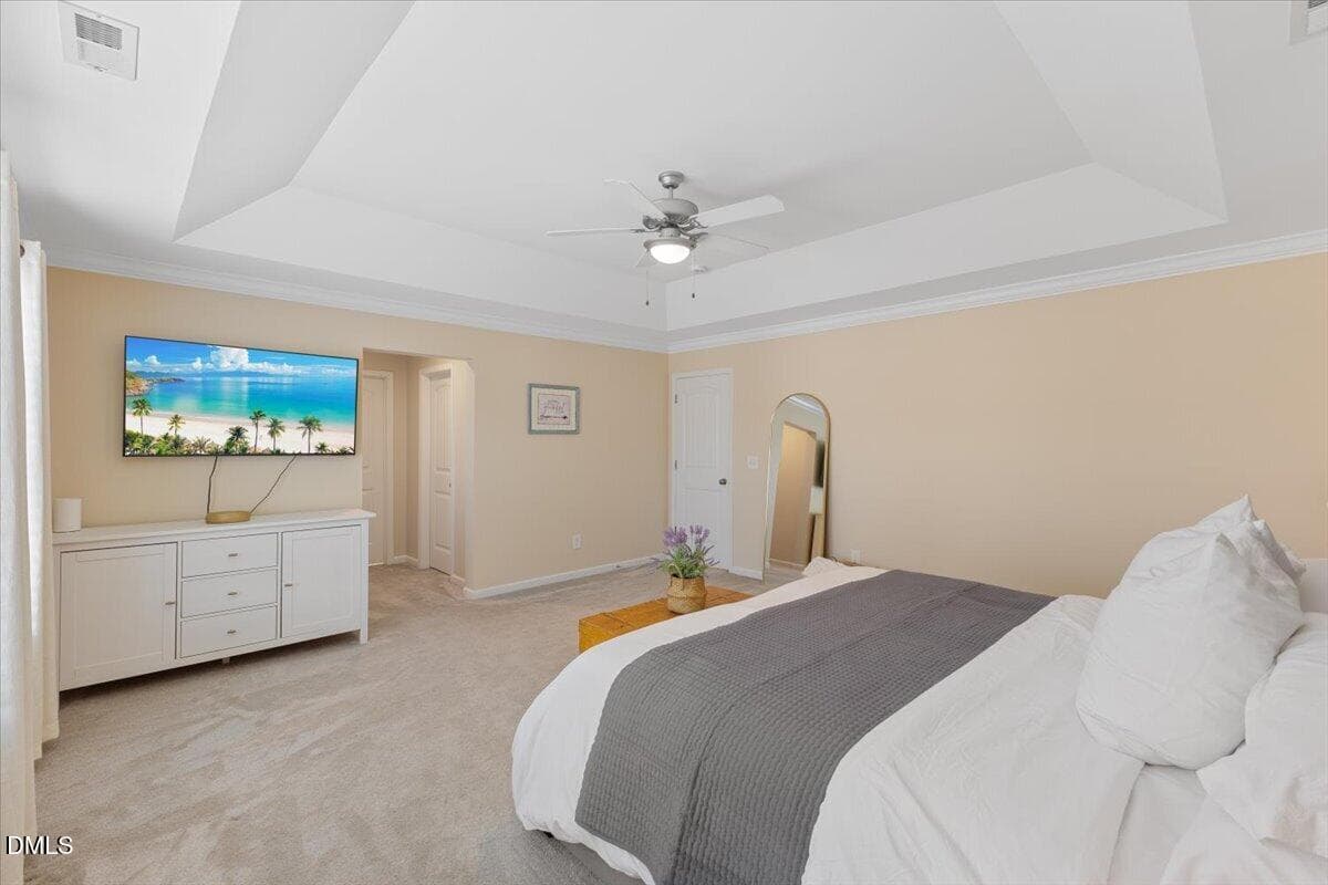 Primary bedroom - 819 Lake Artesia Lane, Fuquay Varina, NC 27526