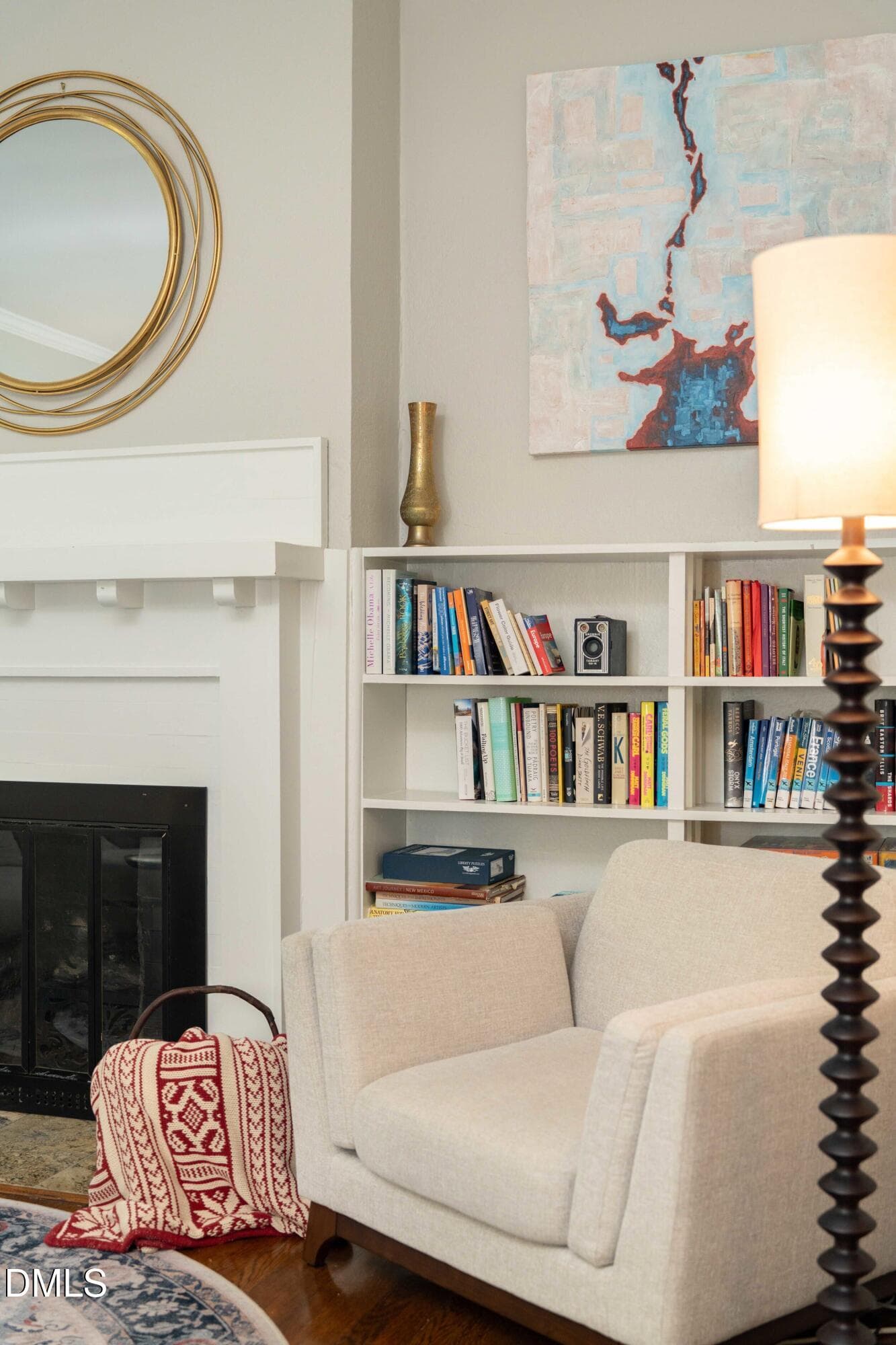 12c - Living Room - Detail - 132 Woodburn Road, Raleigh, NC 27605, Raleigh