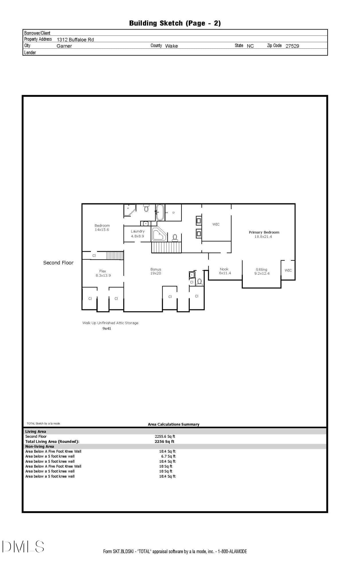 1312 Buffaloe Road Sketch_Page_2 - 1312 Buffaloe Road, Garner, NC 27529, Garner
