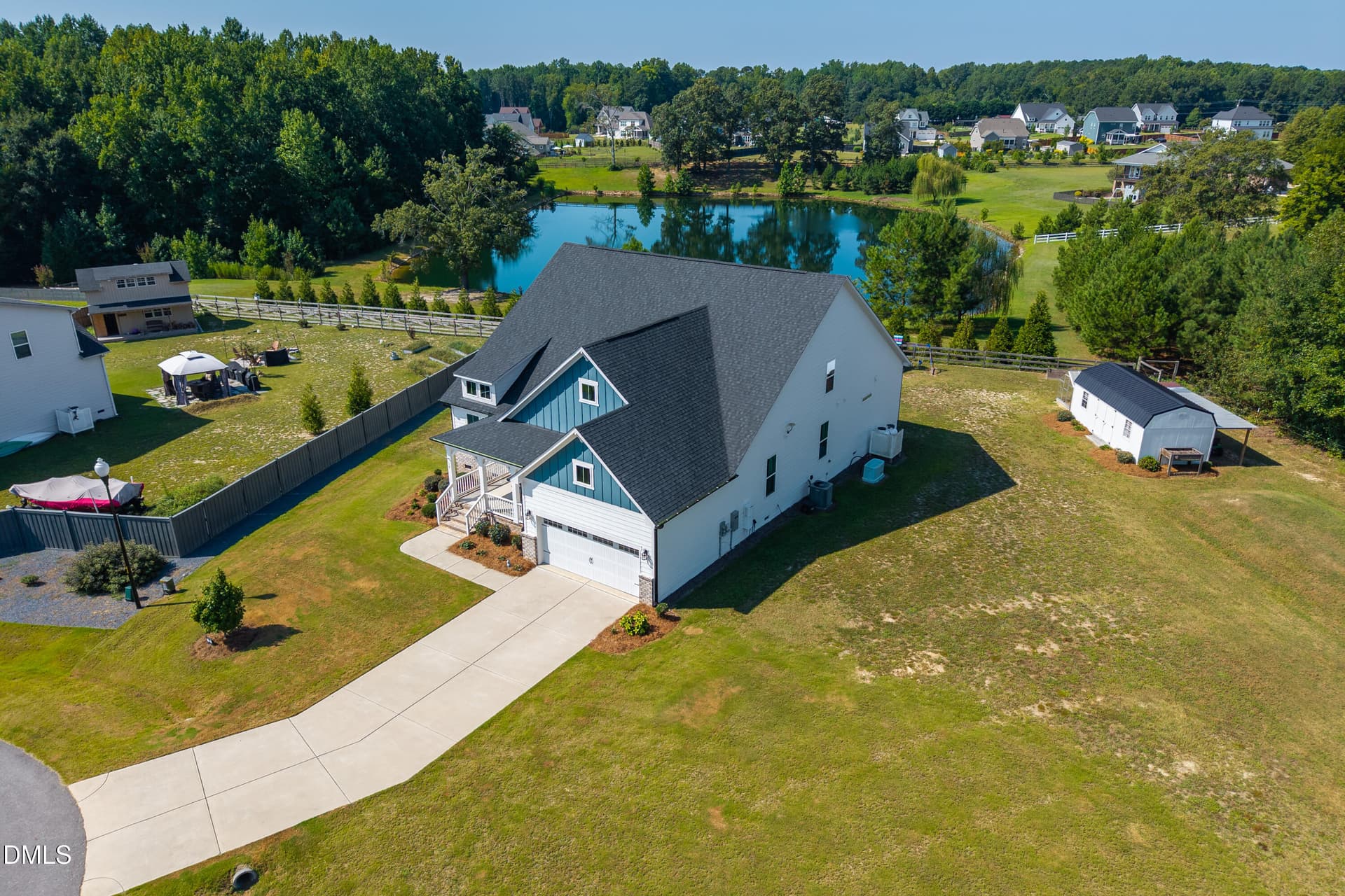 51 -16 blue monarch ln, drone, exterior - 16 Blue Monarch Lane, Fuquay Varina, NC 27526