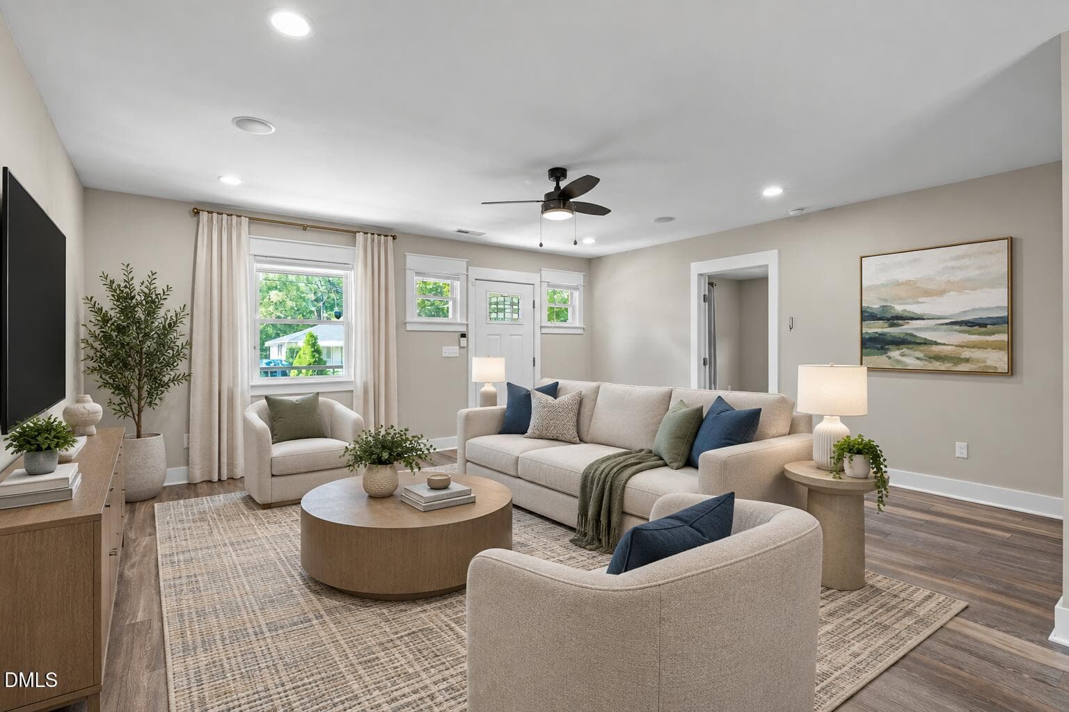 Family Room - Enhanced Barnhill - 127 & 129 Barnhill Street, Durham, NC 27707, Durham