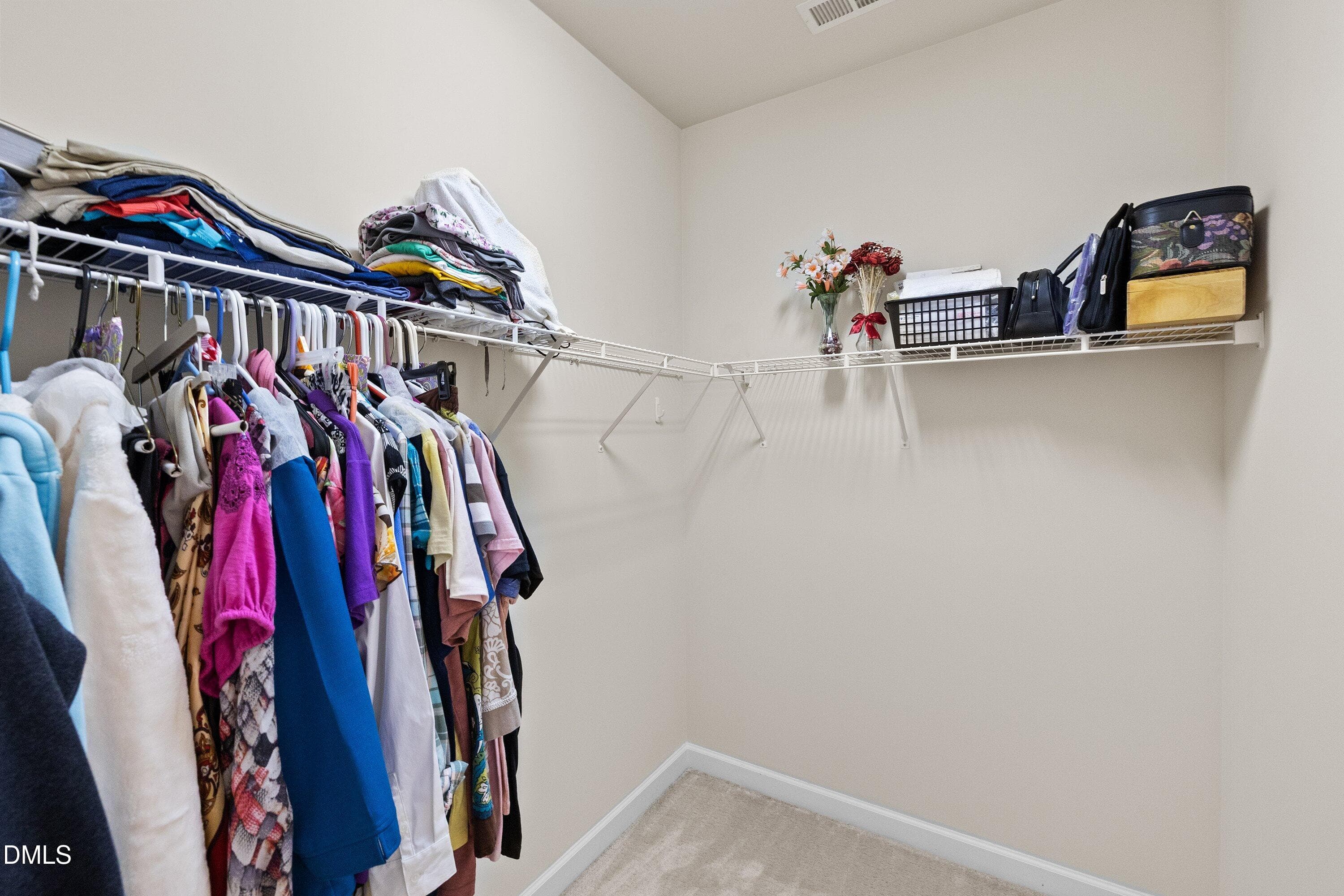 1 of 2 Primary closets - 3414 Sunbright Lane, Raleigh, NC 27610, Raleigh