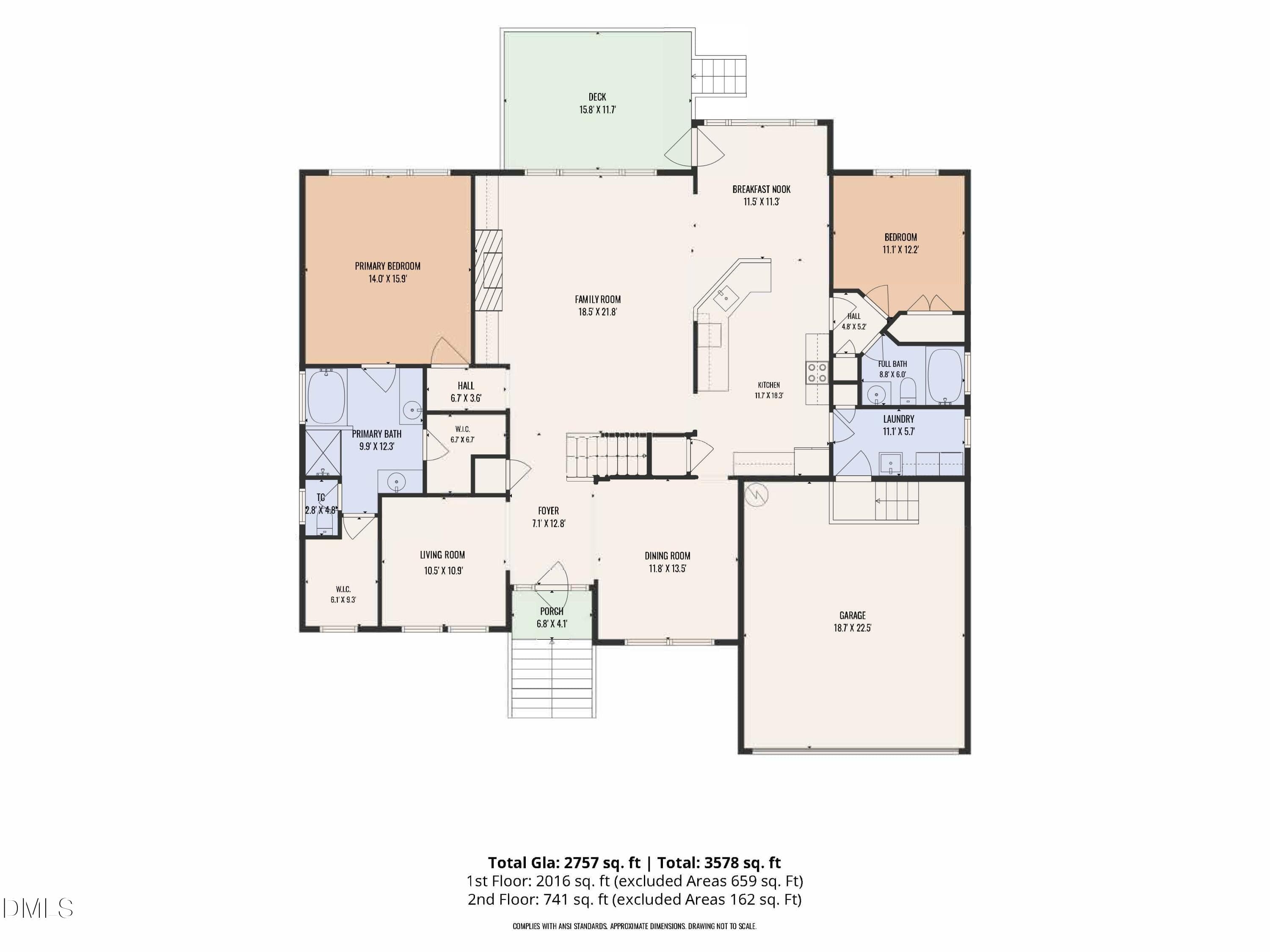 First floor - 12104 Pawleys Mill Circle, Raleigh, NC 27614, Raleigh