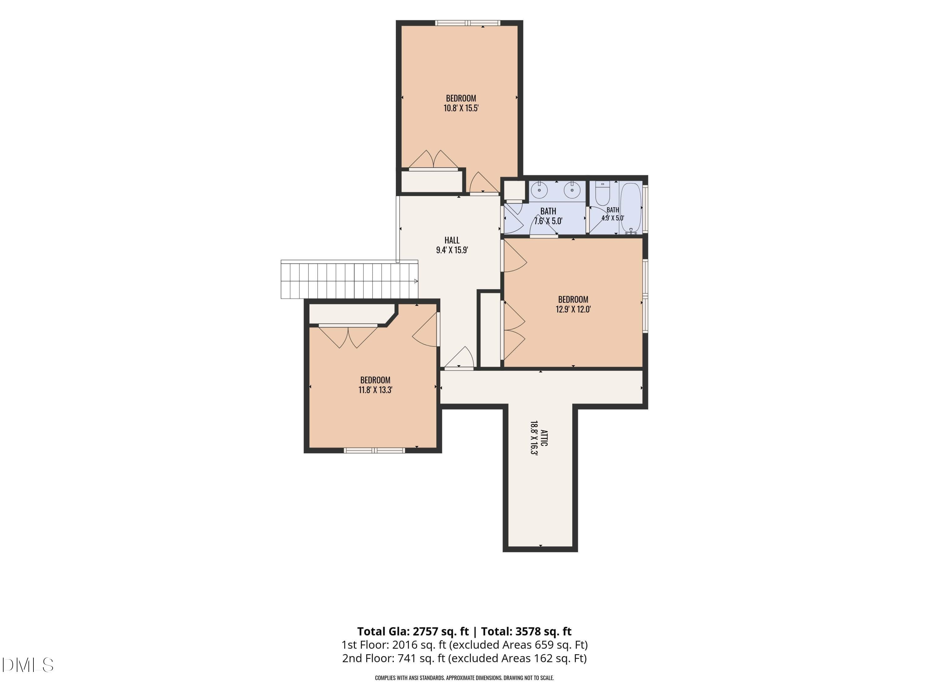 Second floor - 12104 Pawleys Mill Circle, Raleigh, NC 27614, Raleigh