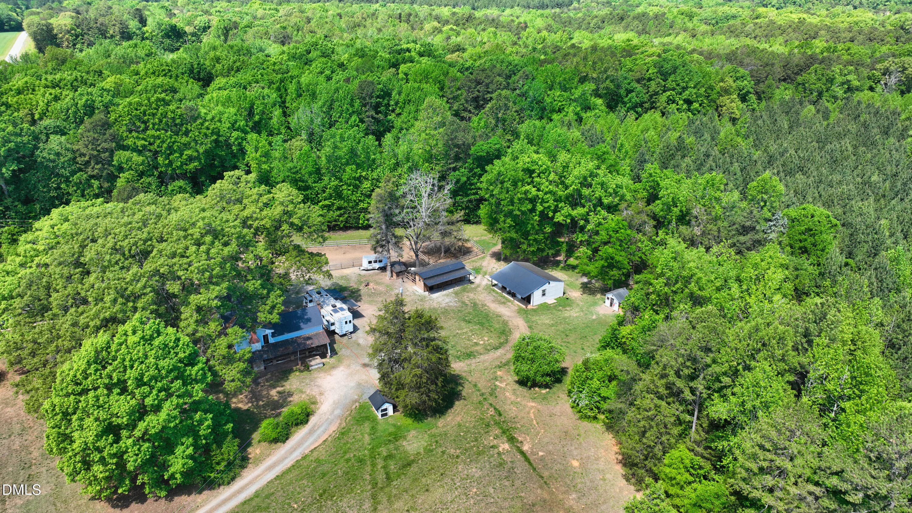 Drone - 2822 Little River Church Road, Hurdle Mills, NC 27541