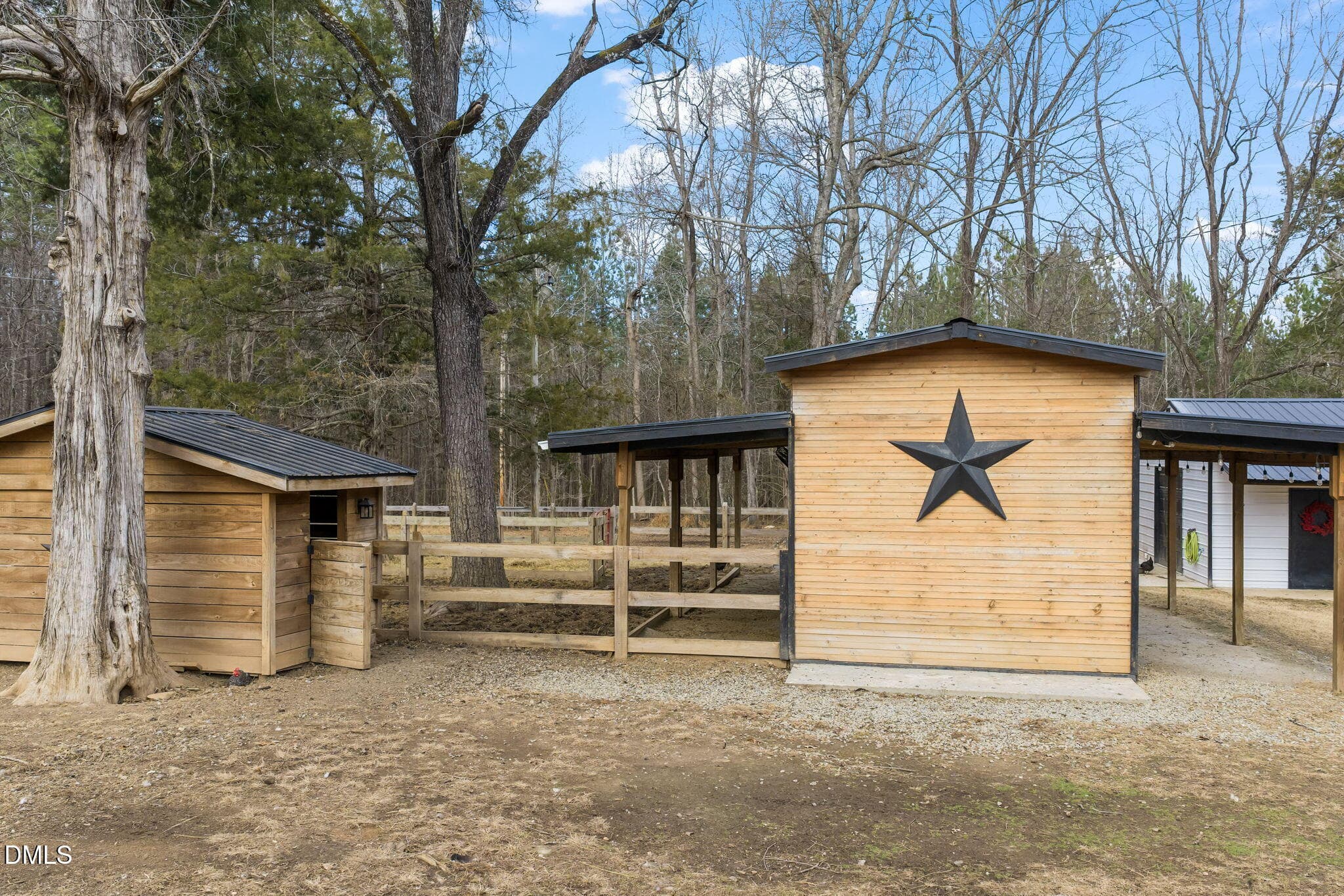 2.5 Stall Barn + Chicken Coops - 2822 Little River Church Road, Hurdle Mills, NC 27541