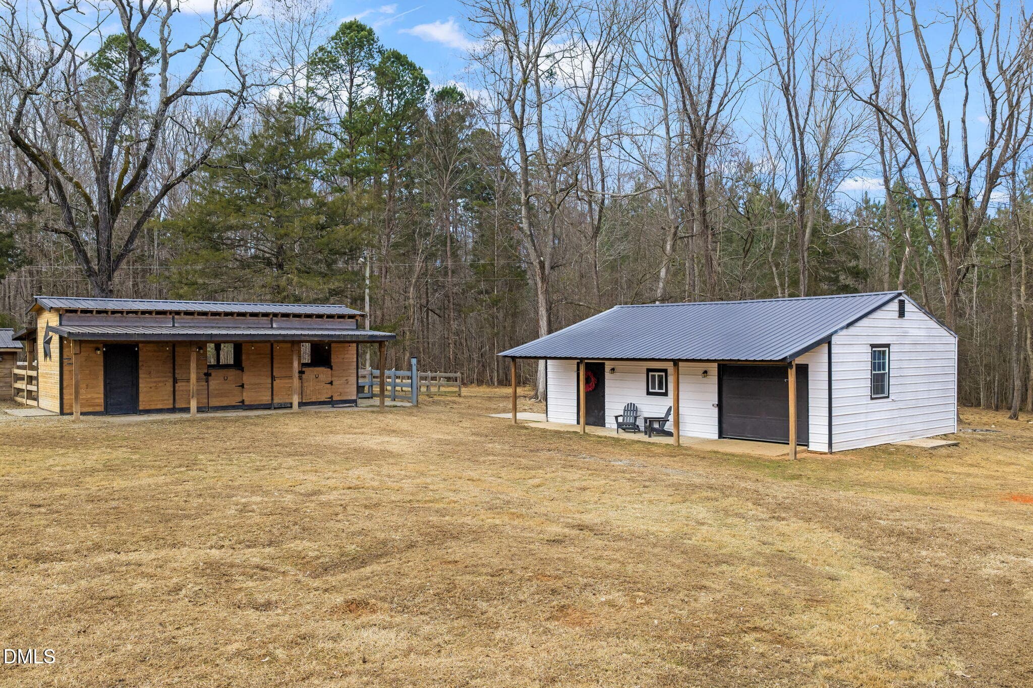 2.5 Stall Barn + Chicken Coops - 2822 Little River Church Road, Hurdle Mills, NC 27541