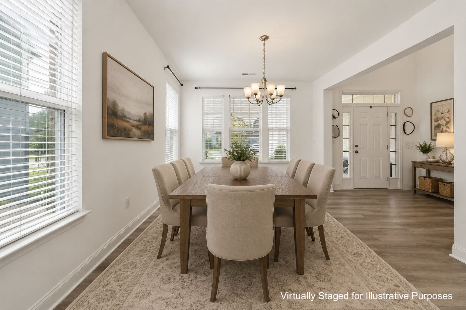 Dining Room - Virtually Staged - 25 Shining Amber Way, Franklinton, NC 27525, Franklinton