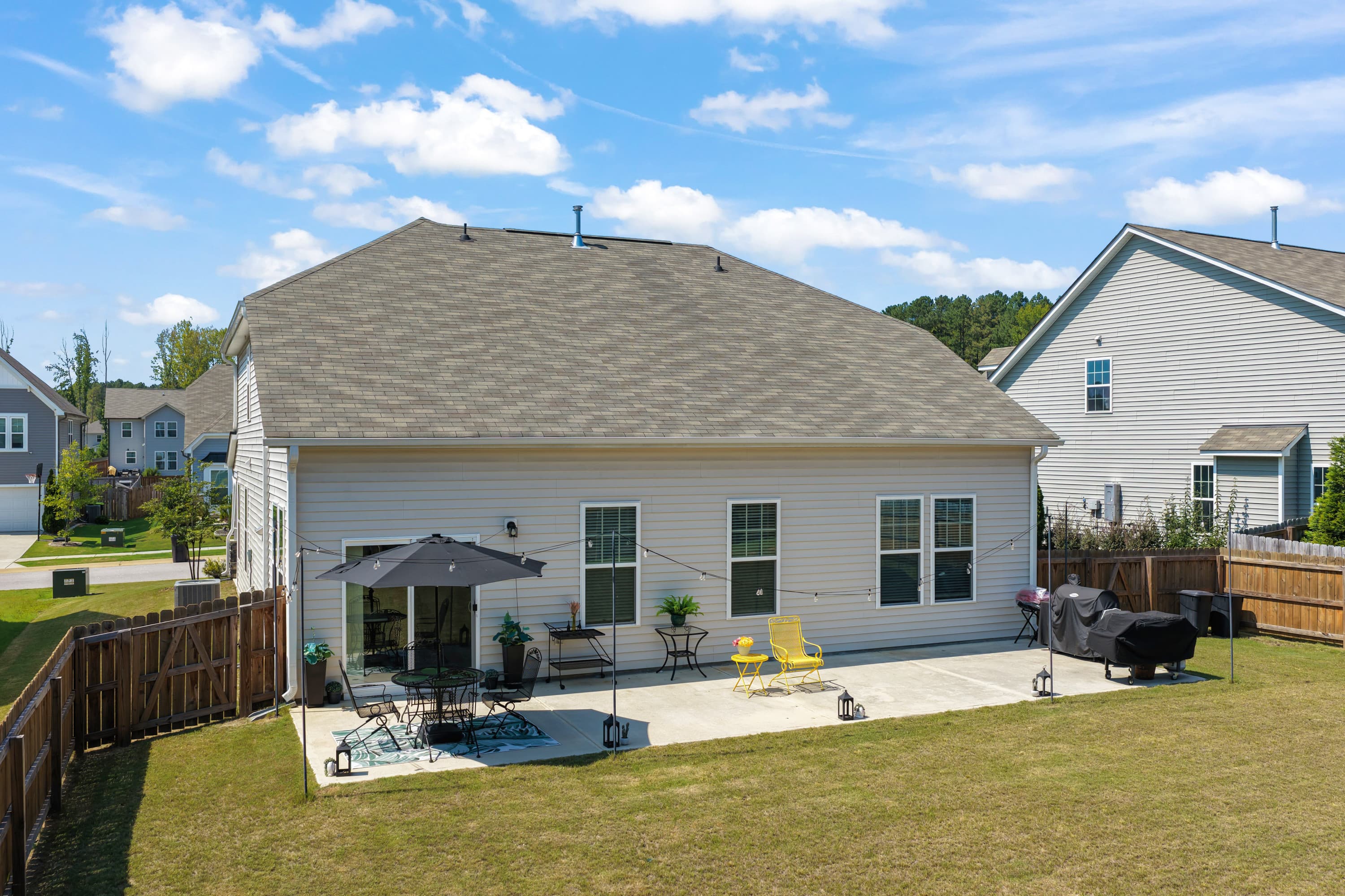 Fenced Backyard - 25 Shining Amber Way, Franklinton, NC 27525, Franklinton