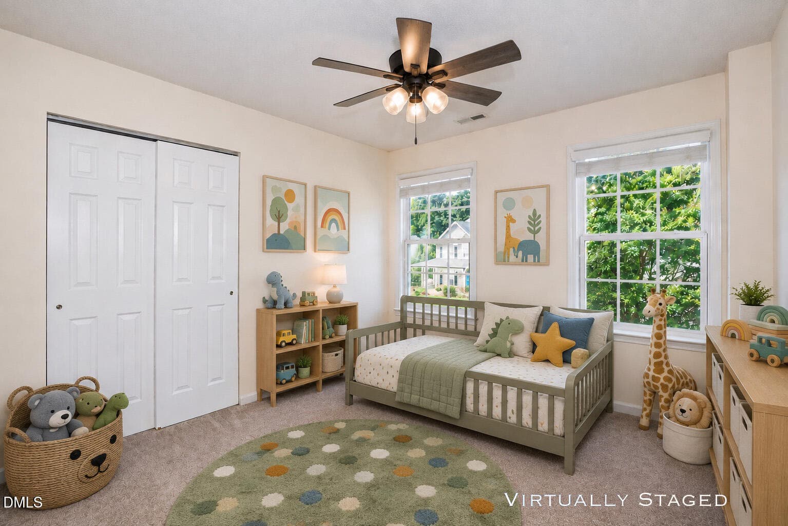 Toddler room staged 2 - 1320 Marbank Street, Wake Forest, NC 27587