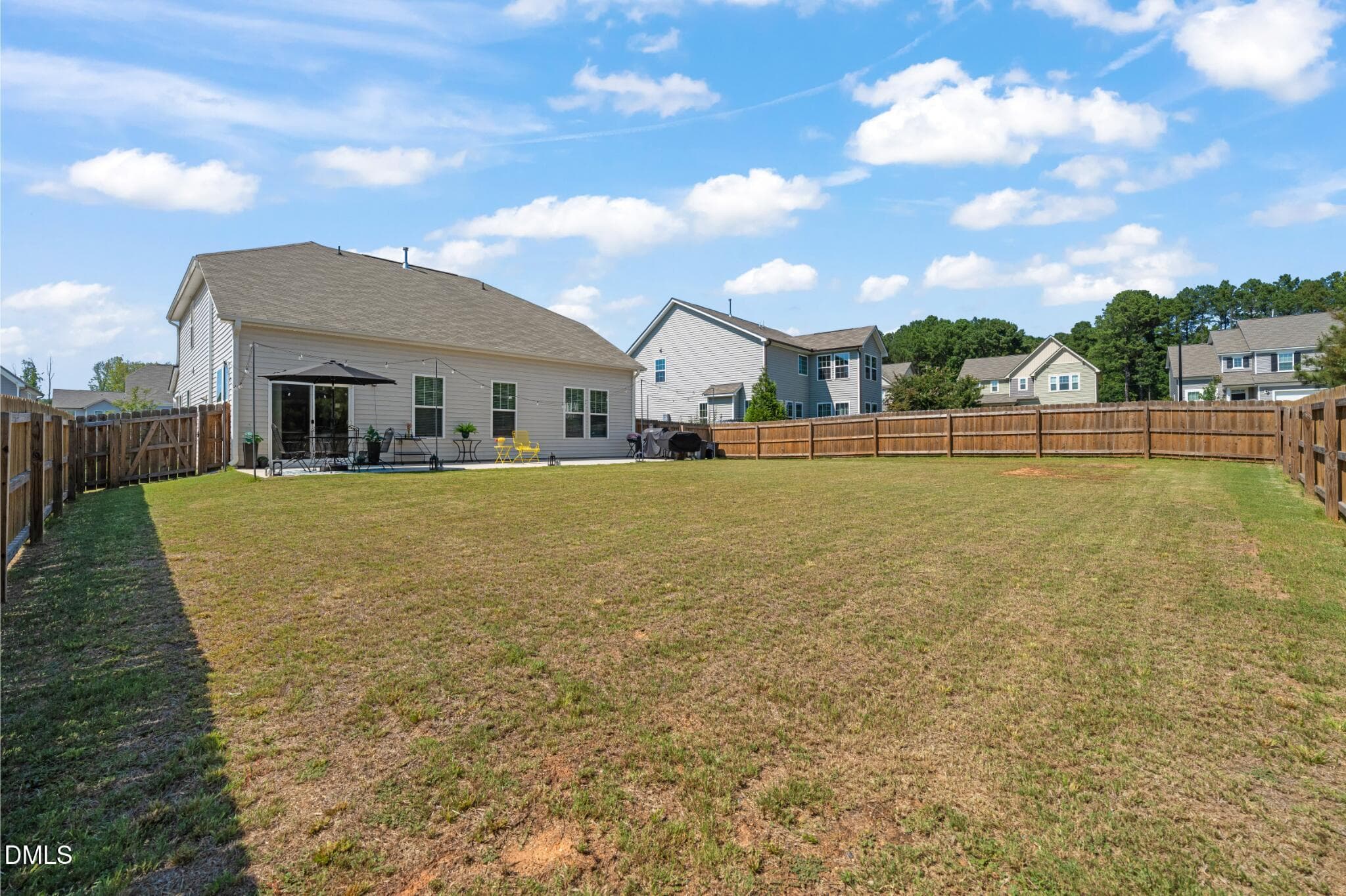 Fenced & Level Backyard - 25 Shining Amber Way, Franklinton, NC 27525, Franklinton