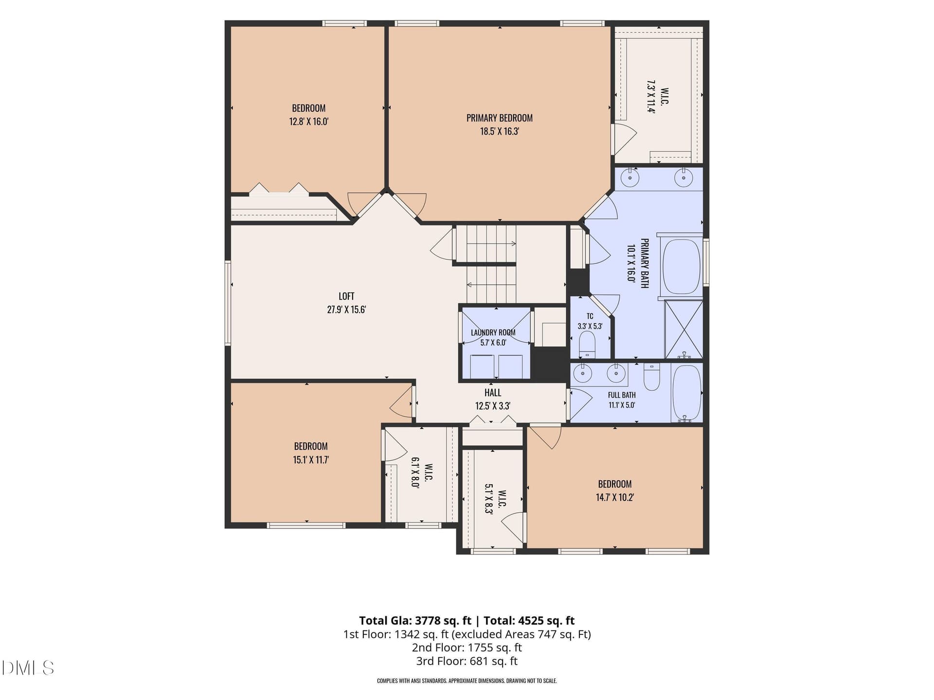 2nd_floor_120_killington_drive_clayton_w - 120 Killington Drive, Clayton, NC 27520
