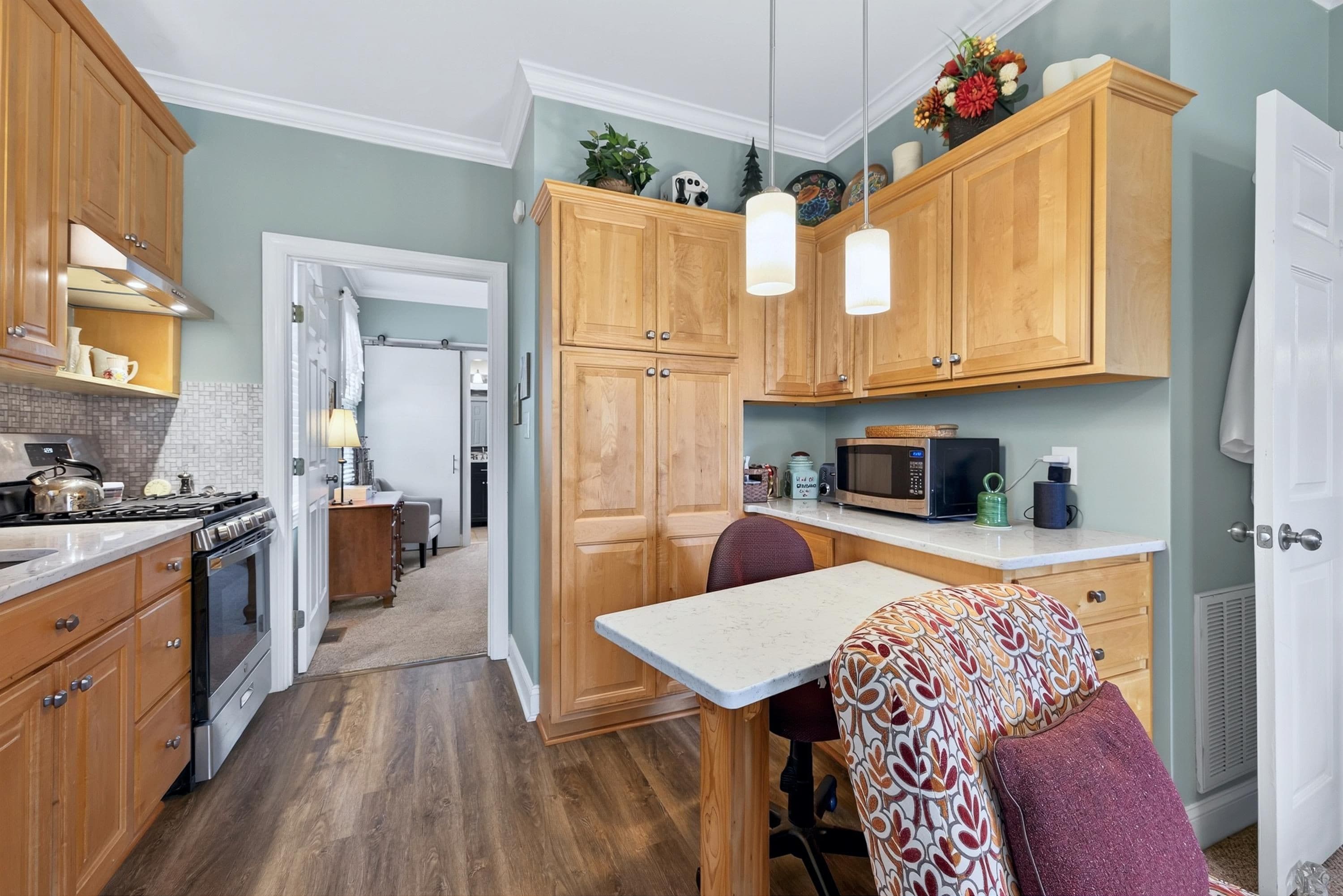 Work/Eat Station of Apartment Kitchen - 3024 Whitehart Lane, Raleigh, NC 27606, Raleigh
