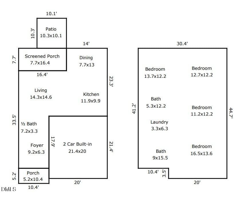Floor plan - 702 Vance Street, Mebane, NC 27302