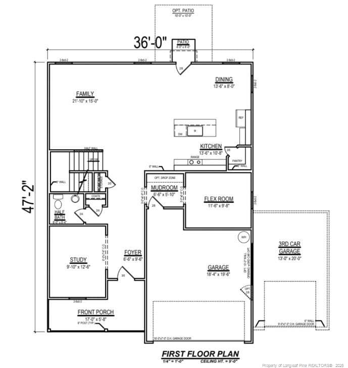 1st Floor (may vary) - 277 Ashley Heights (Lot 35) Drive, Aberdeen, NC 28315