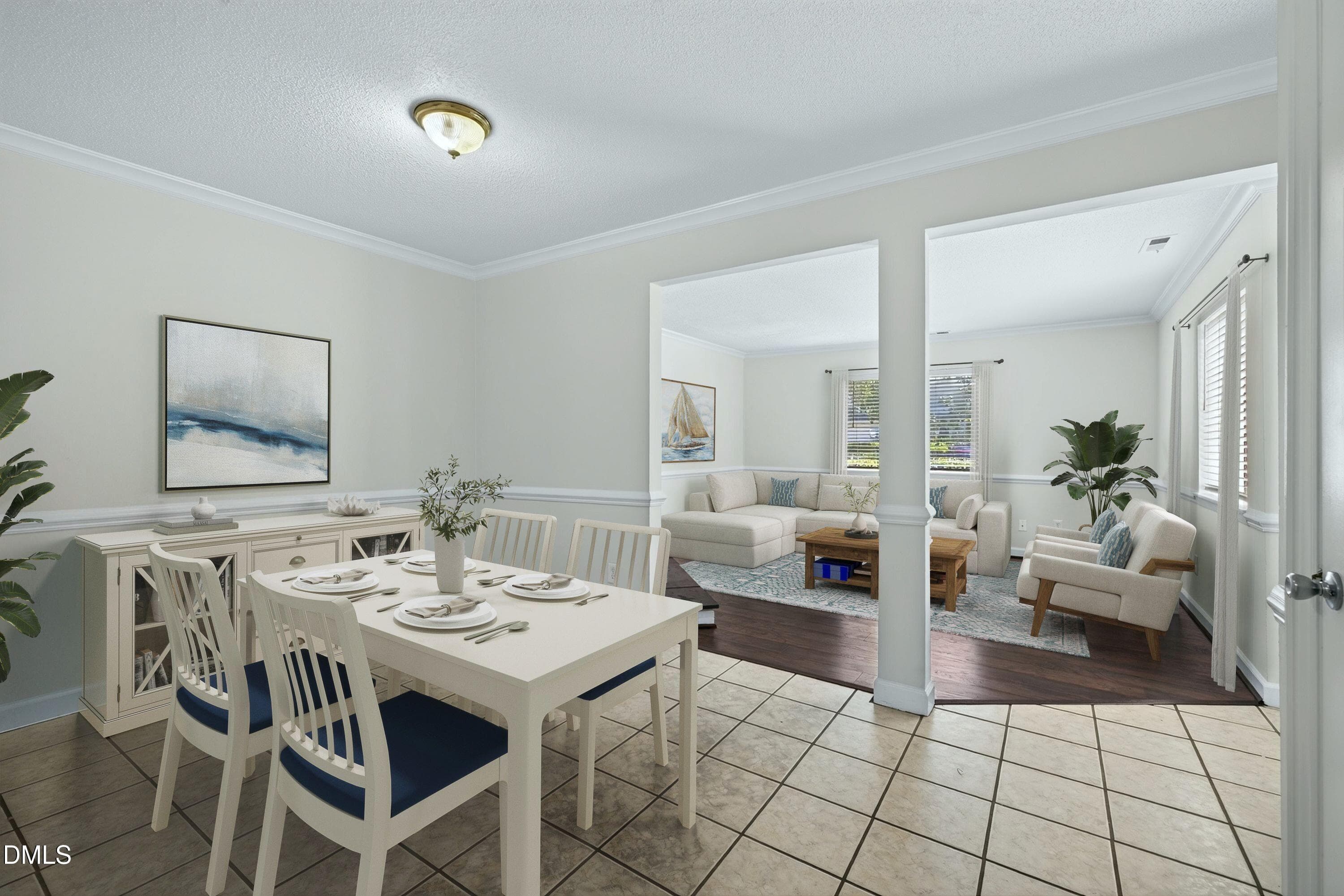 5823 staged dining room - 5823 Shady Grove Circle, Raleigh, NC 27609, Raleigh
