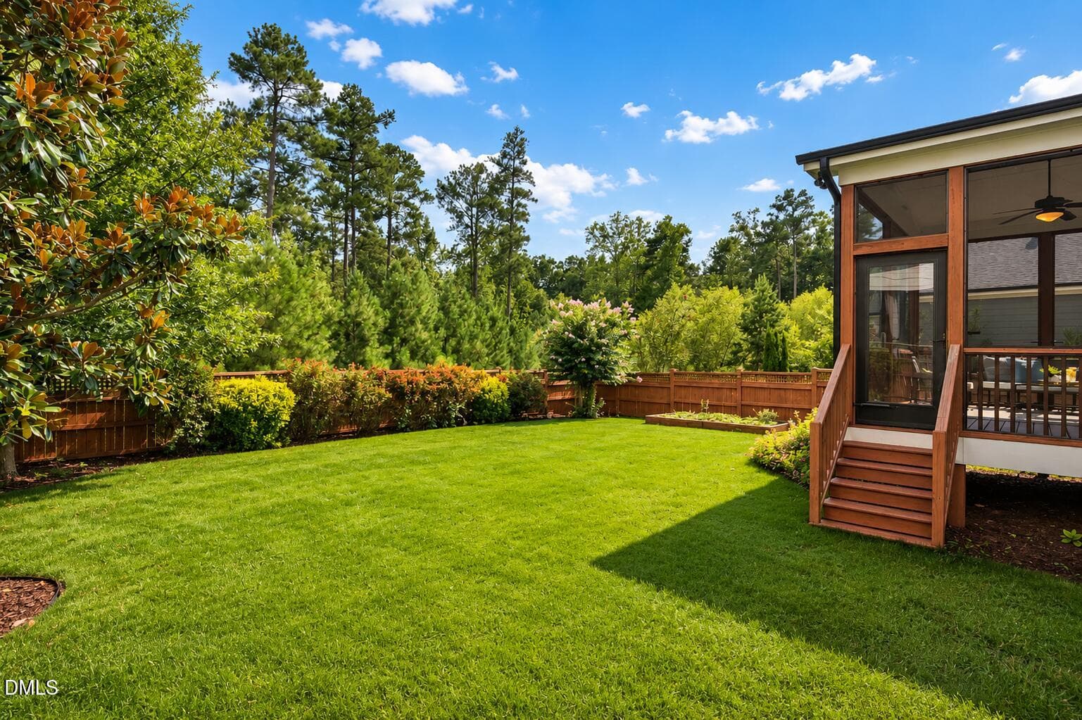 Fenced Yard w/ Wooded Views - 443 Boulder Point Drive, Chapel Hill, NC 27516