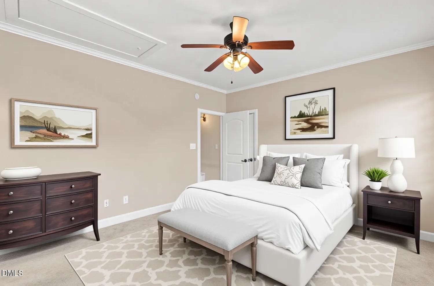 Bedroom Virtual Staging #2 - 702 Cambridge Hall Loop, Apex, NC 27539