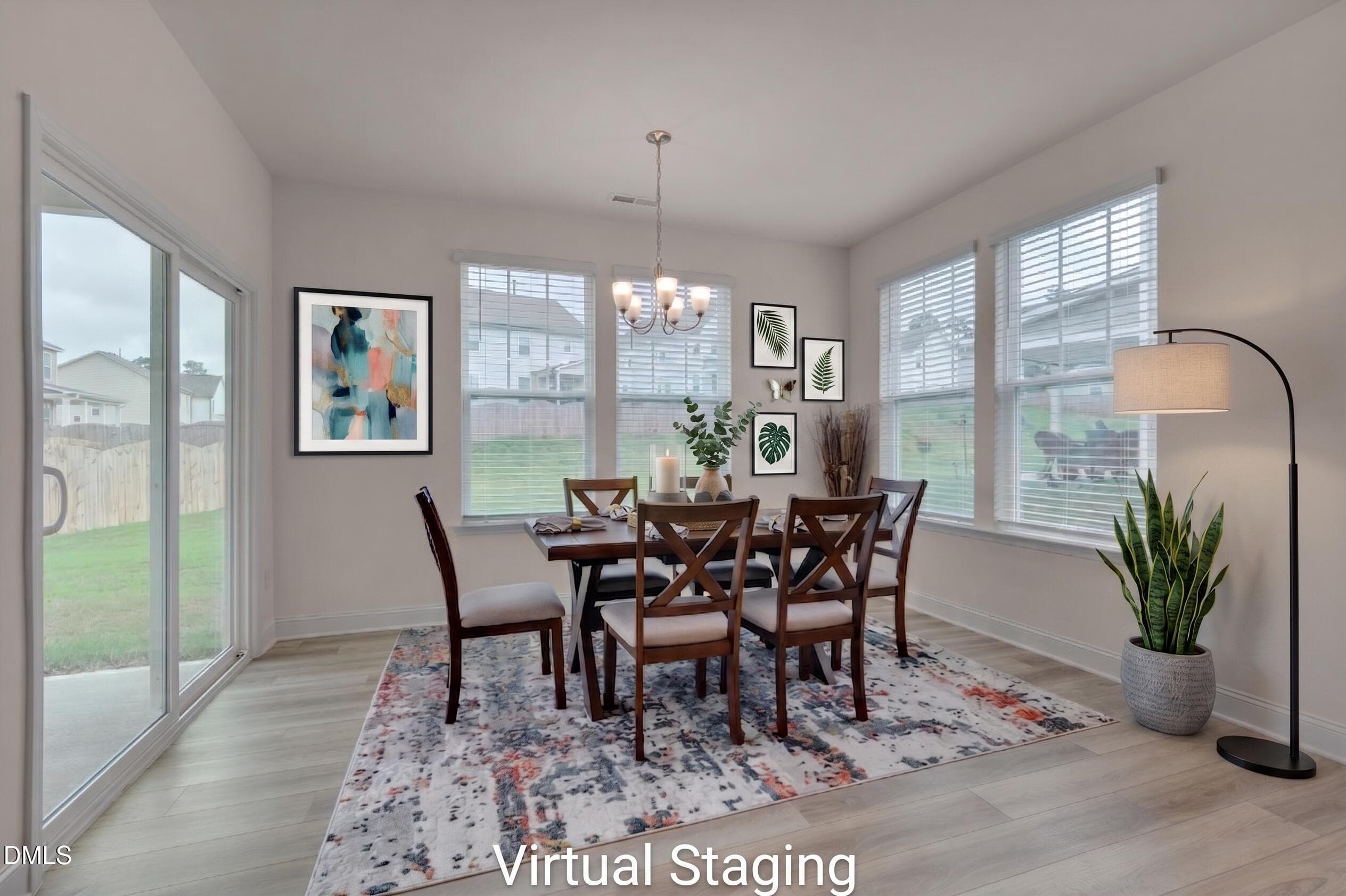 Dining Room Virtual Staging - 60 Steel Springs Lane, Angier, NC 27501, Angier