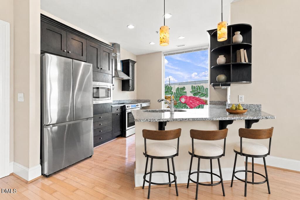 Kitchen_Breakfast - Virtually Staged - 400 W North Street 826, Raleigh, NC 27603, Raleigh
