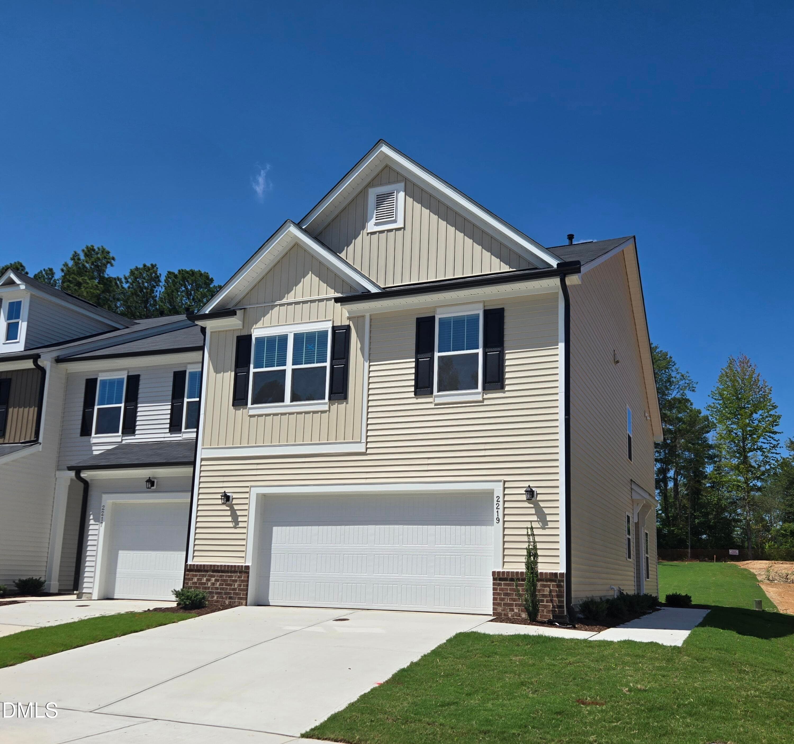 Exterior w/ Brick Accent - 2219 Bright Shore Street 38, Raleigh, NC 27610, Raleigh