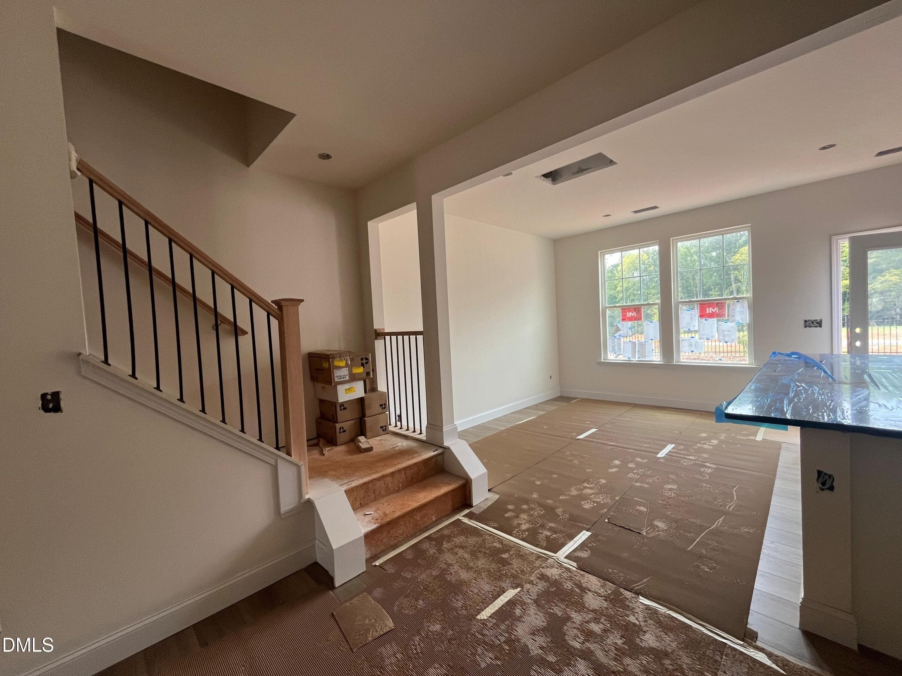 Open railings along staircase - 1337 Hammond Drive, Mebane, NC 27302, Mebane