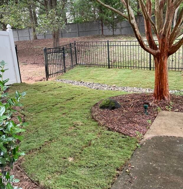 left corner back yard - 13304 Ashford Park Drive, Raleigh, NC 27613, Raleigh