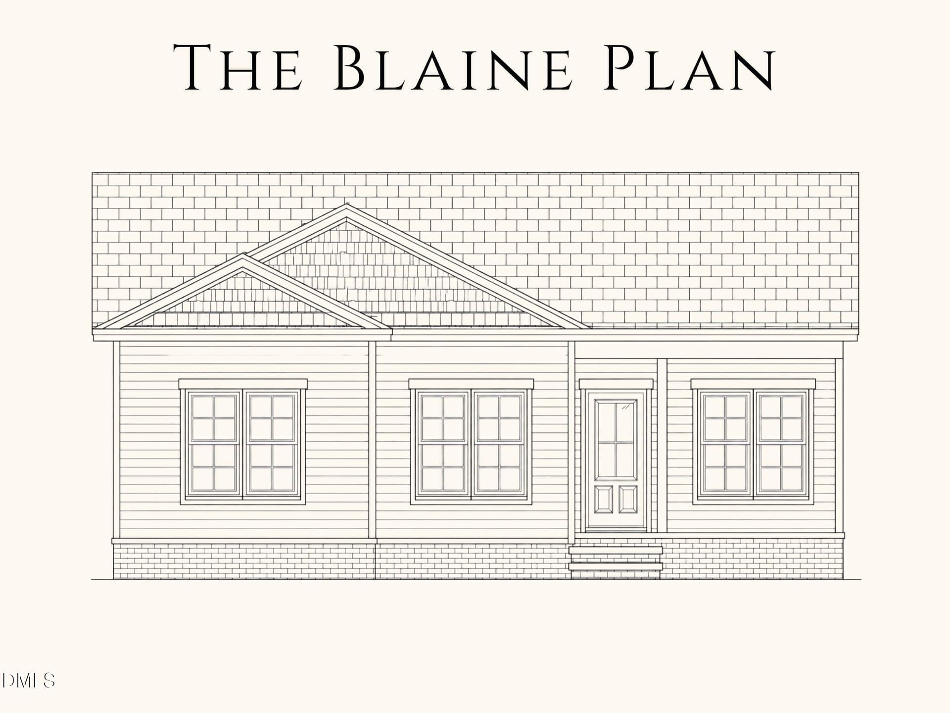 Blaine Front Elevation - 3921 Billy Hopkins Road, Zebulon, NC 27597