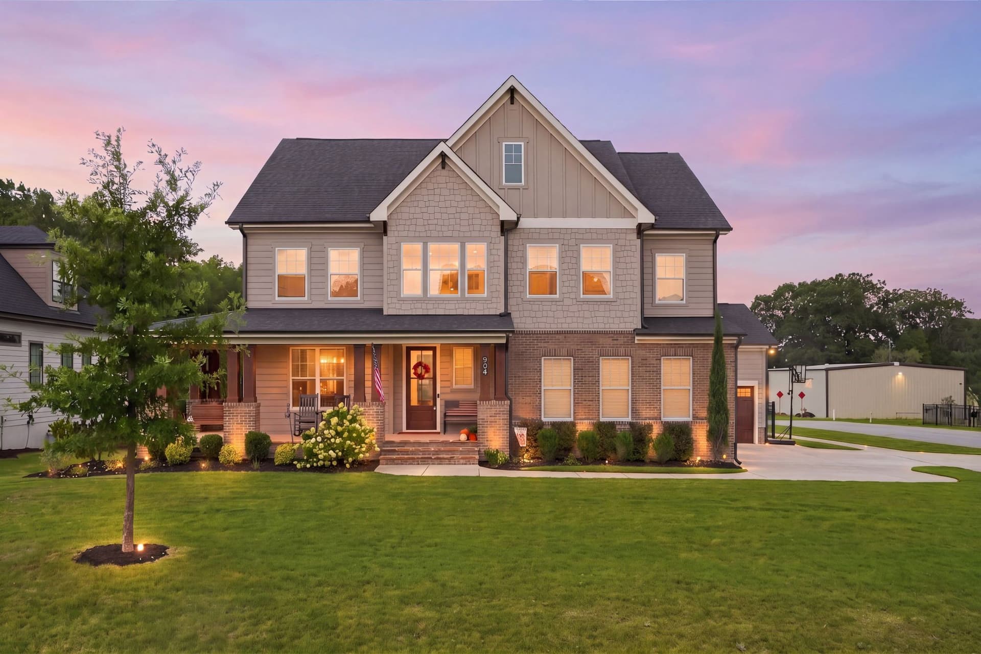 904 Shiloh Hills Drive-1 Twilight.jpg - 904 Shiloh Hills Drive, Fuquay Varina, NC 27526