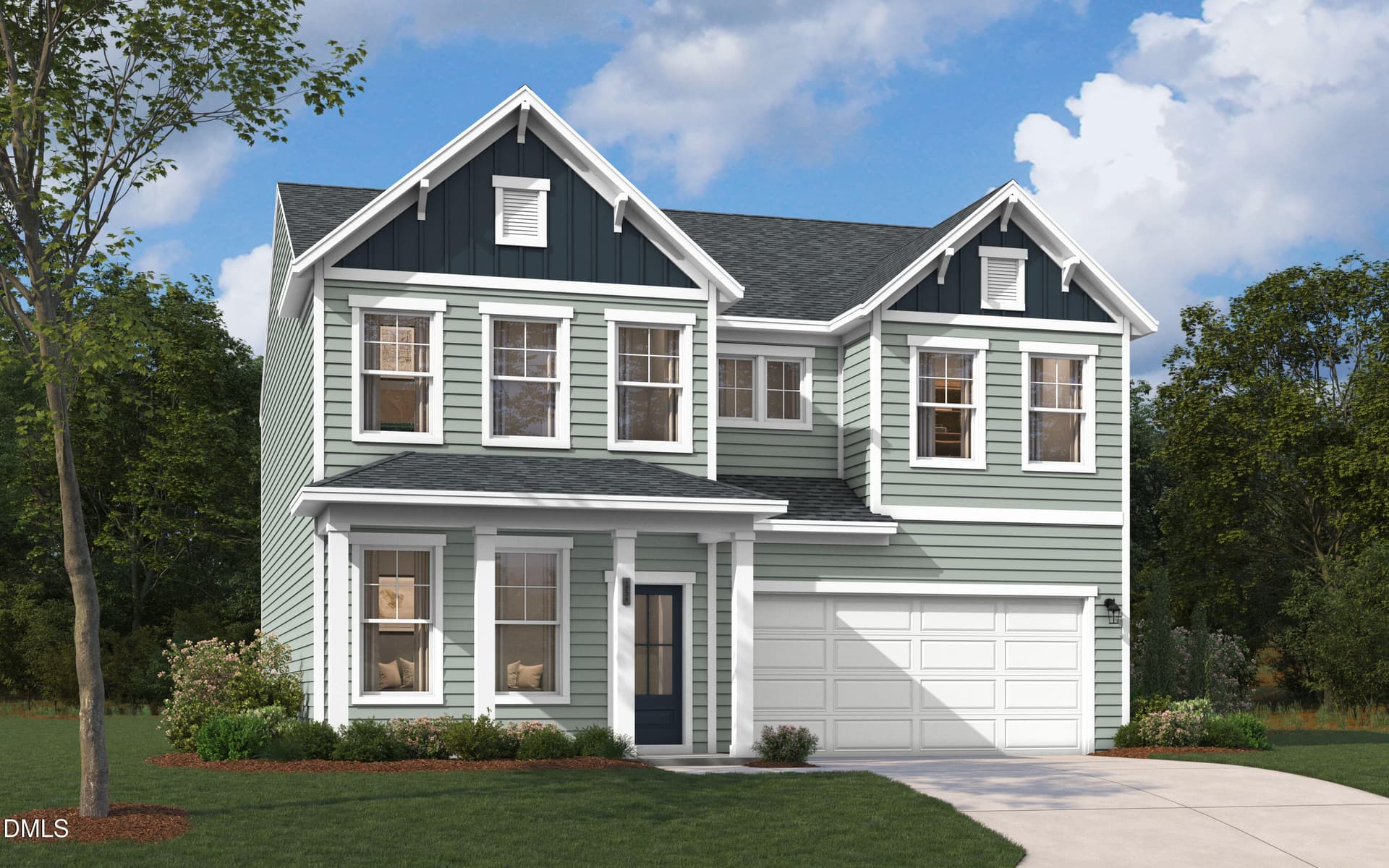 The_Indigo-Elevation_C-Color_Scheme_3138 - 111 King Tucks Way, Four Oaks, NC 27524