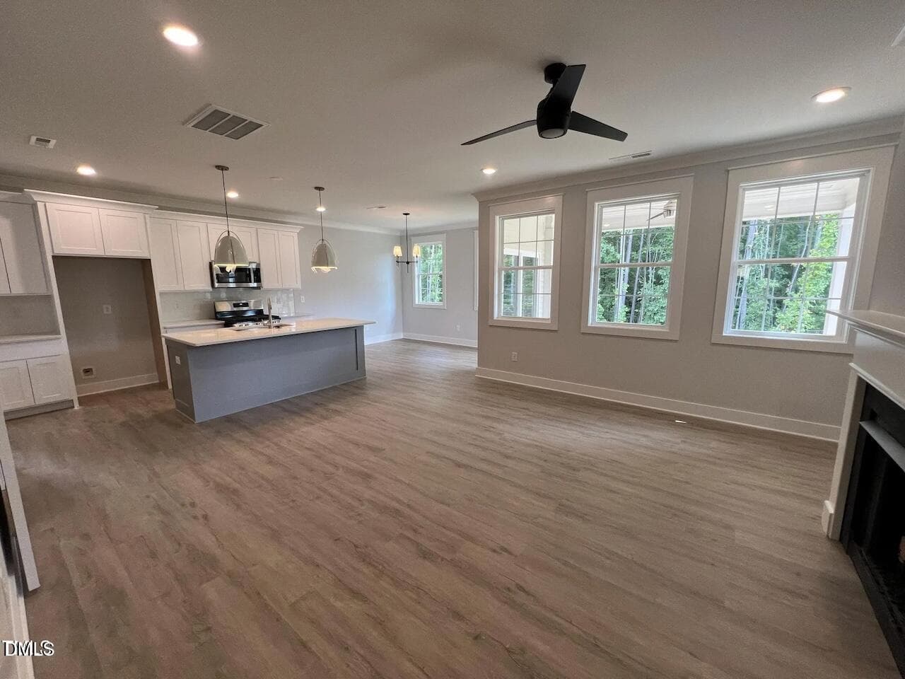 Family Room - From Fireplace - 220 Sutherland Drive, Franklinton, NC 27525