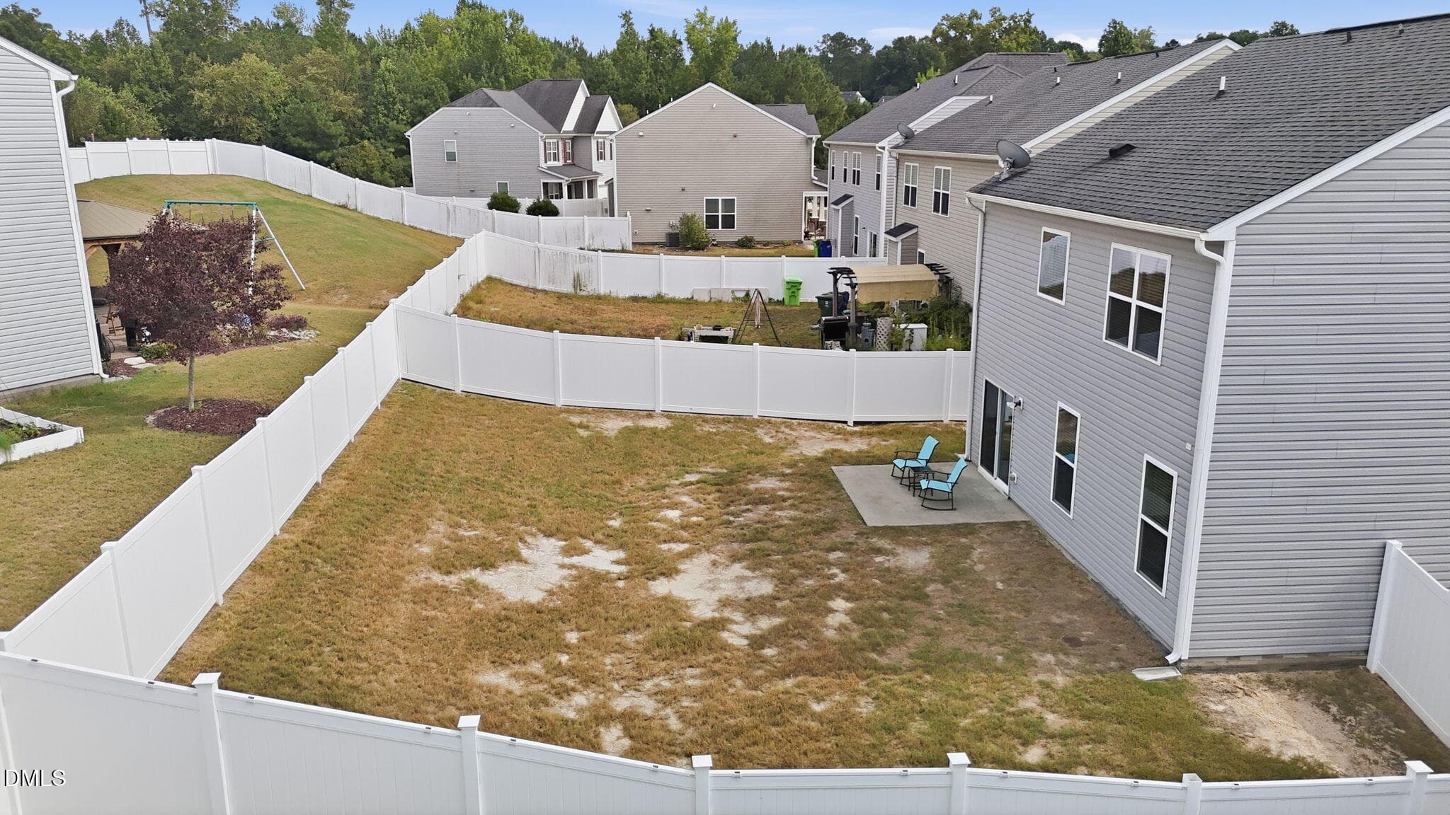 Fenced Back Yard - 3520 Massey Ridge Court, Raleigh, NC 27616, Raleigh