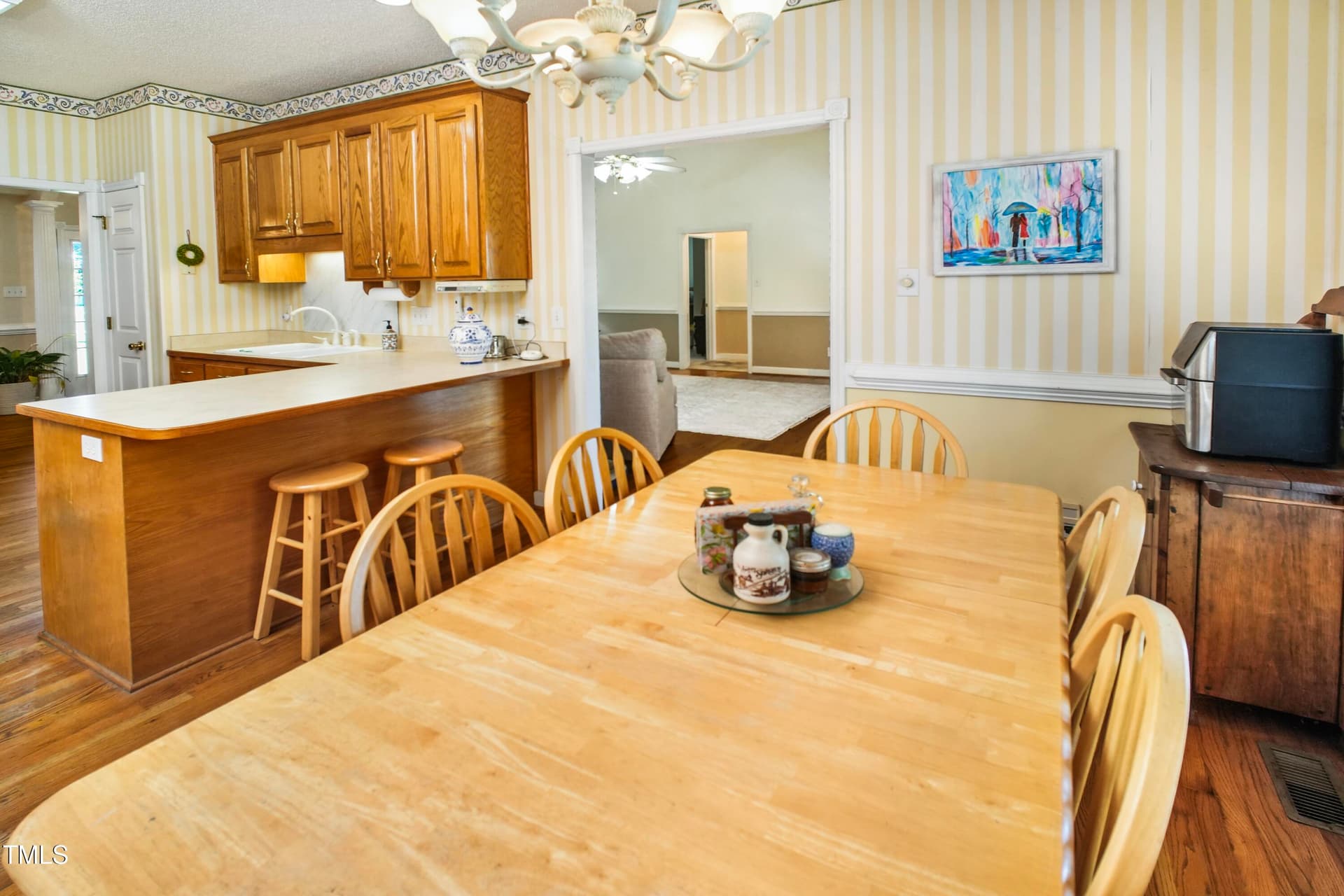 Kitchen to Living - 115 Hunters Walk Lane, Clinton, NC 28328