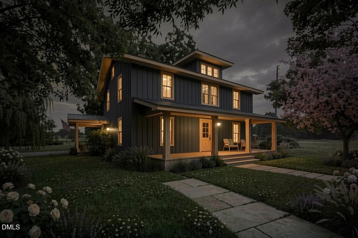 Virtual Exterior Design Front - 1884 Silk Hope Liberty Road, Siler City, NC 27344