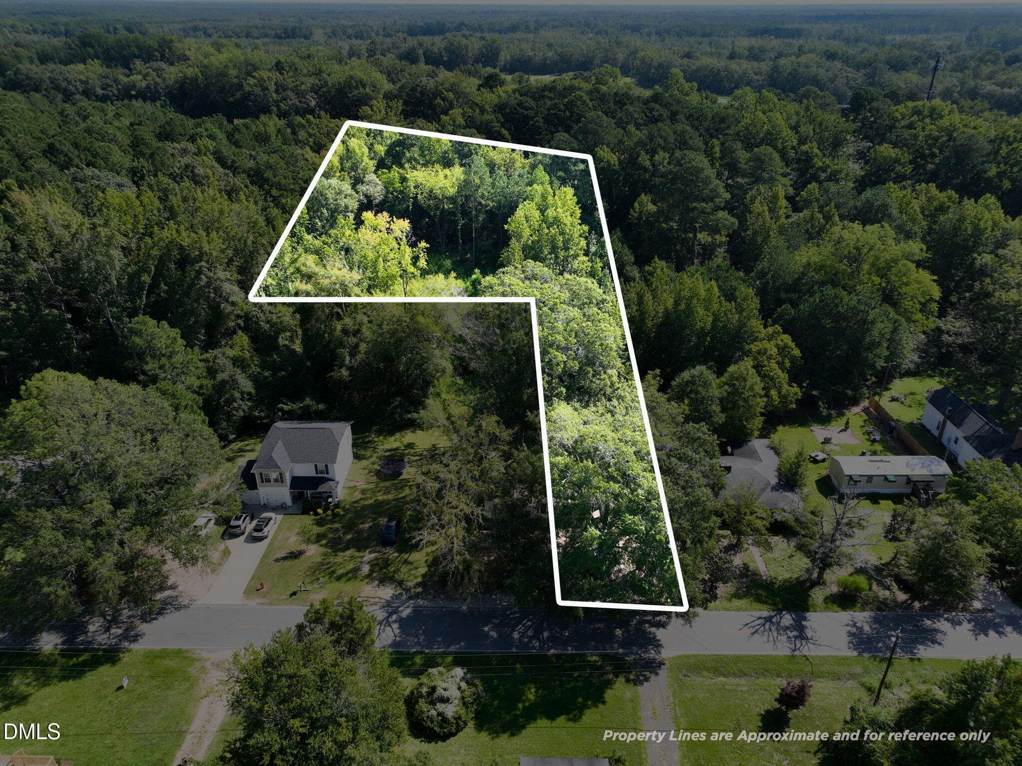 4-web-or-mls-DJI_0357 - Lot lines - 207 Pendergraft Road, Bunnlevel, NC 28323