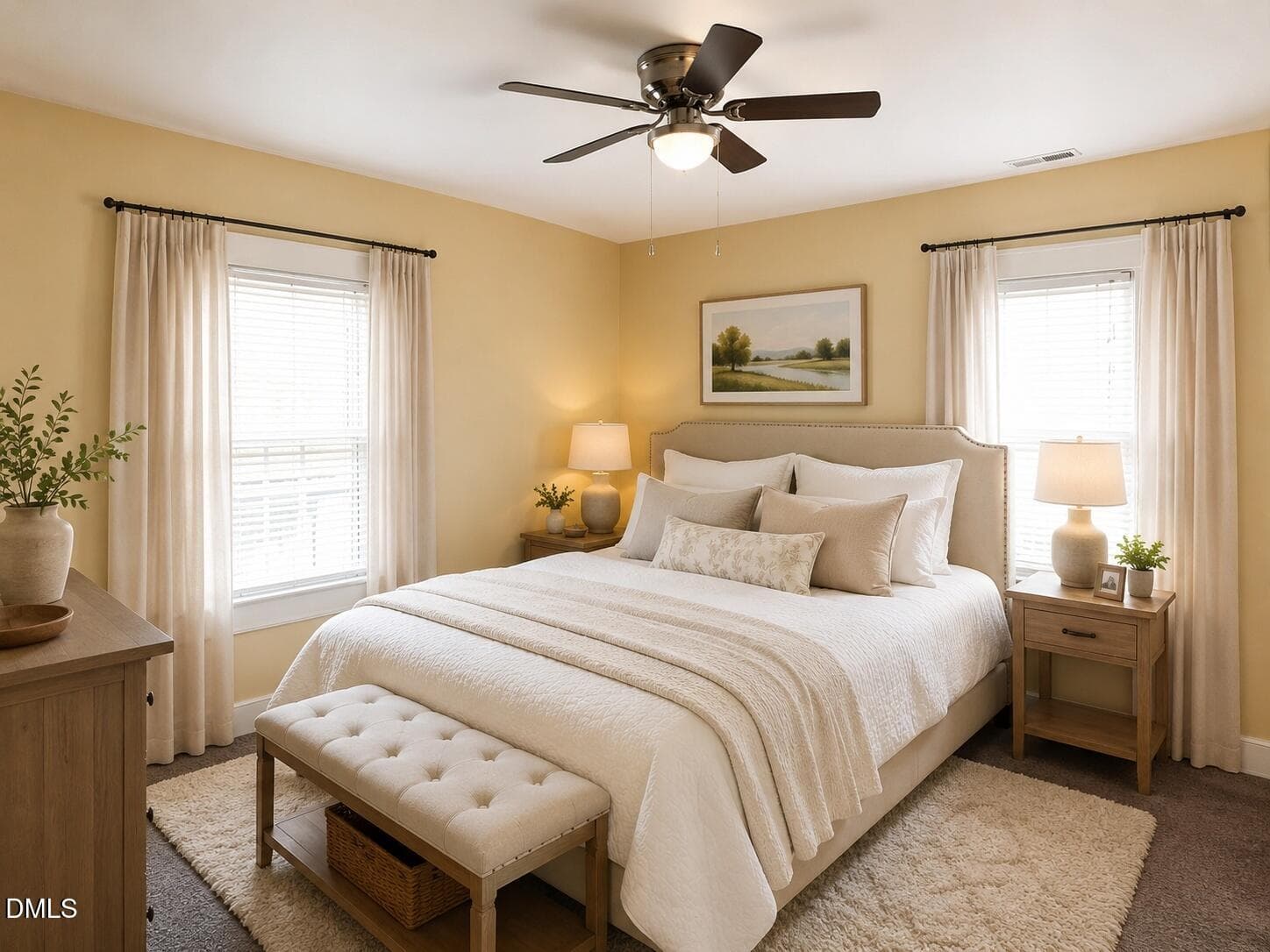 main_bedroom_staged - 901 Grace Avenue, Burlington, NC 27217, Burlington