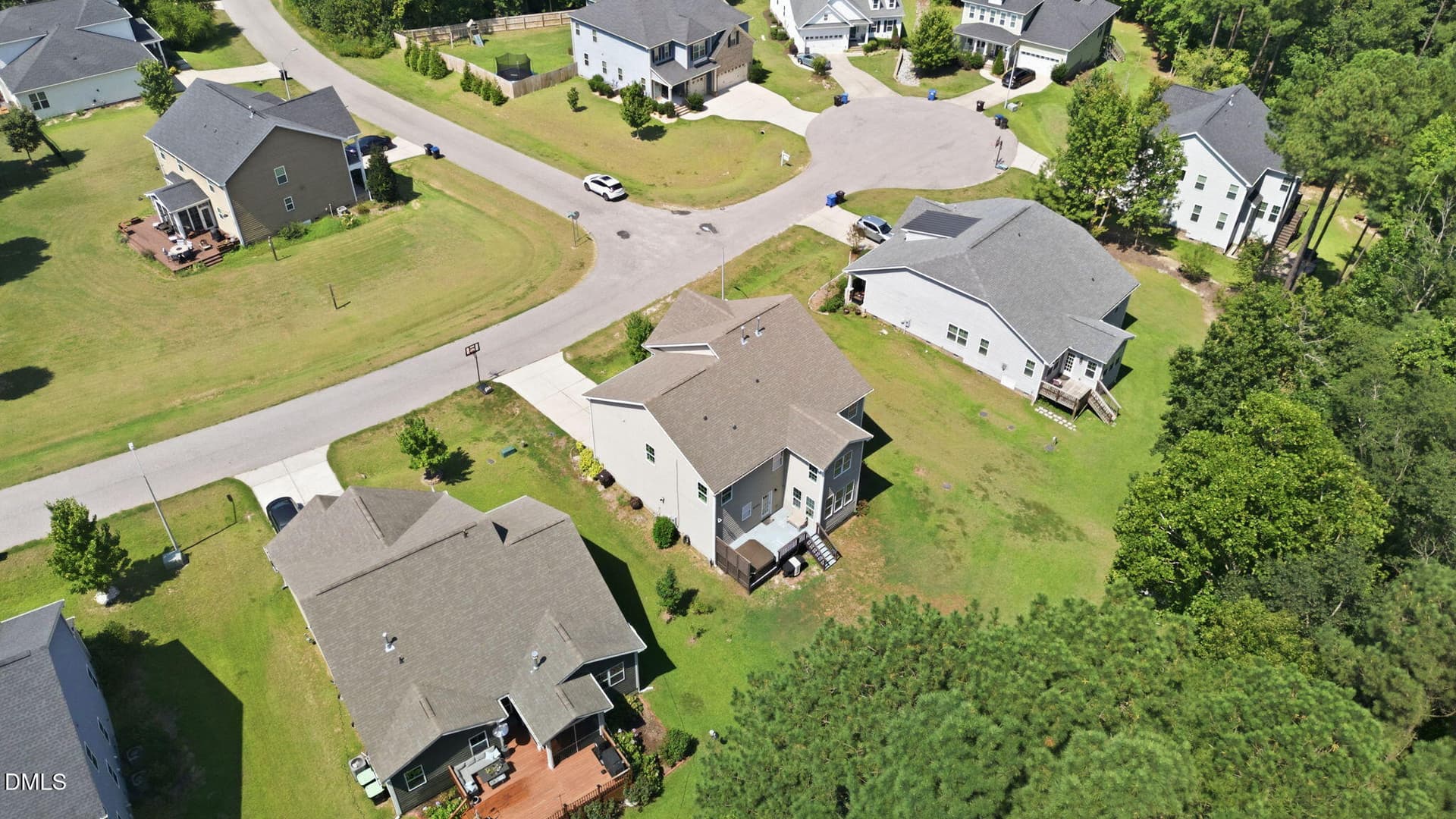 49-drone-view - 8109 Fieldcrest Lane, Fuquay Varina, NC 27526