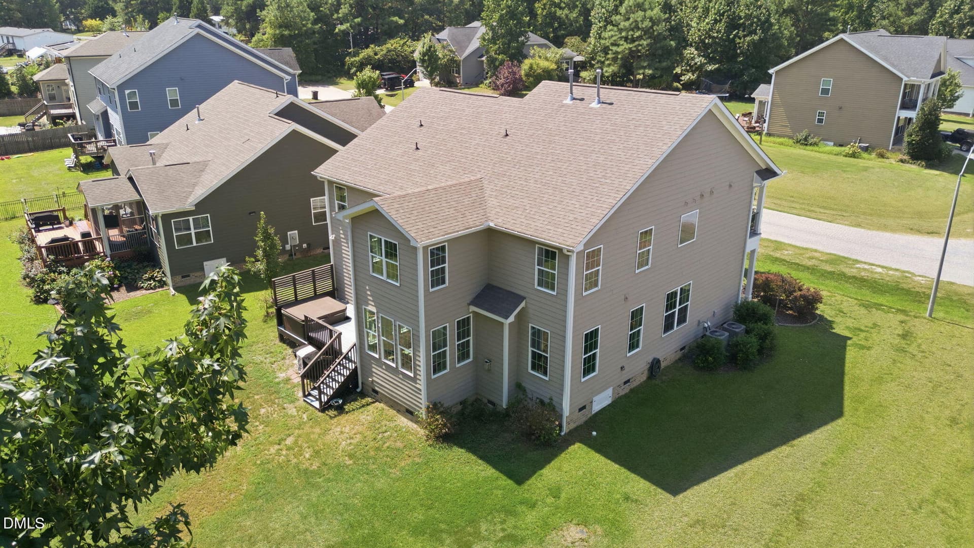 50-back-of-home - 8109 Fieldcrest Lane, Fuquay Varina, NC 27526