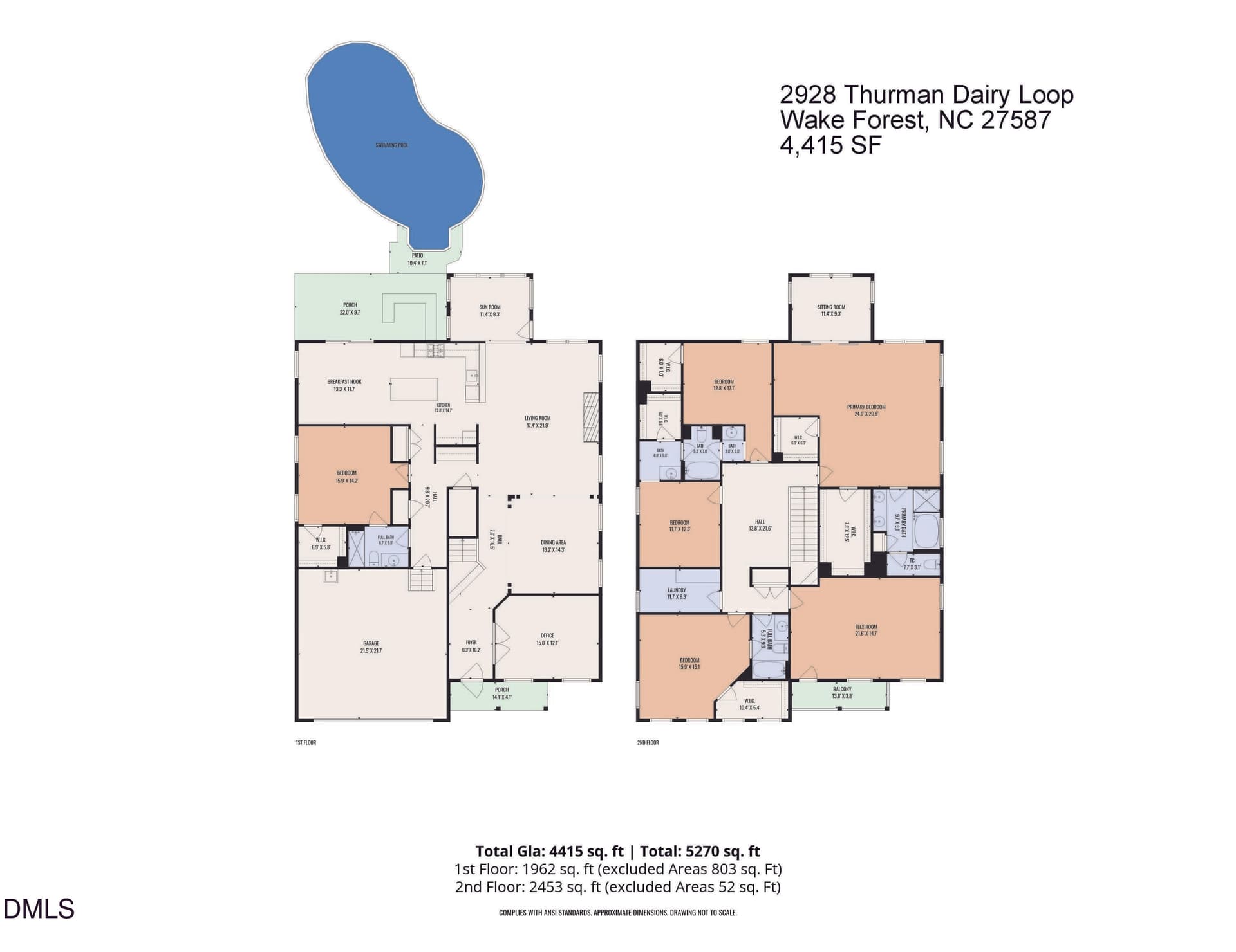 Floor Plan PG 1 - 2928 Thurman Dairy Lp, Wake Forest, NC 27587