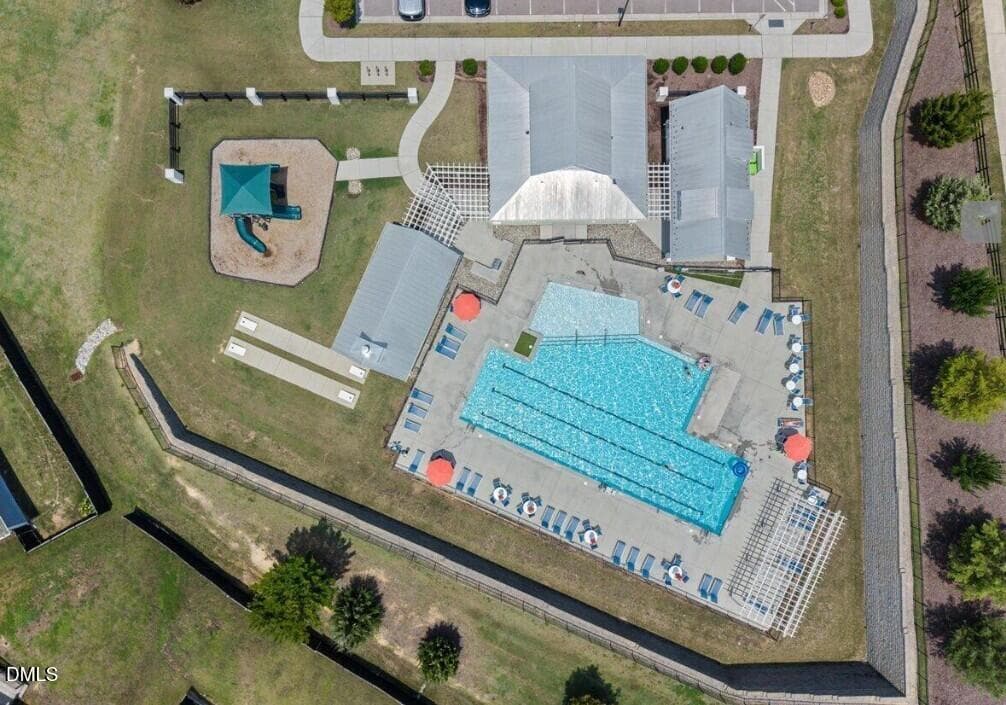 Community Pool Aerial - 2928 Thurman Dairy Lp, Wake Forest, NC 27587